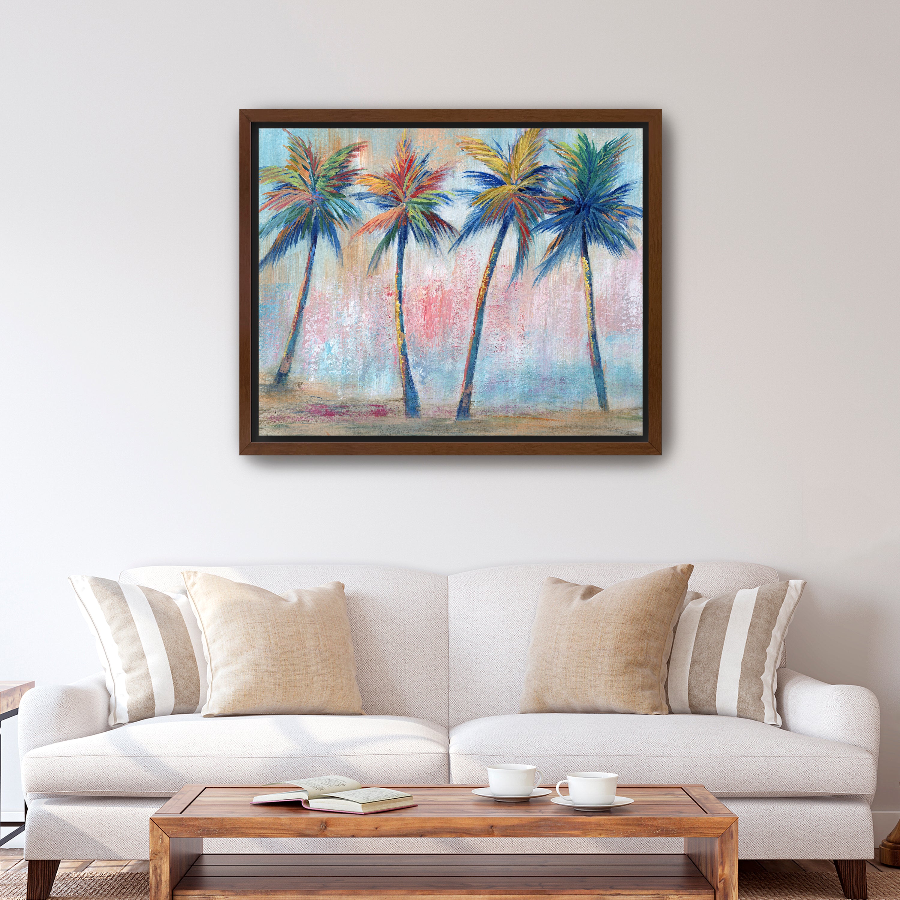 Color Pop Palms Canvas Giclee