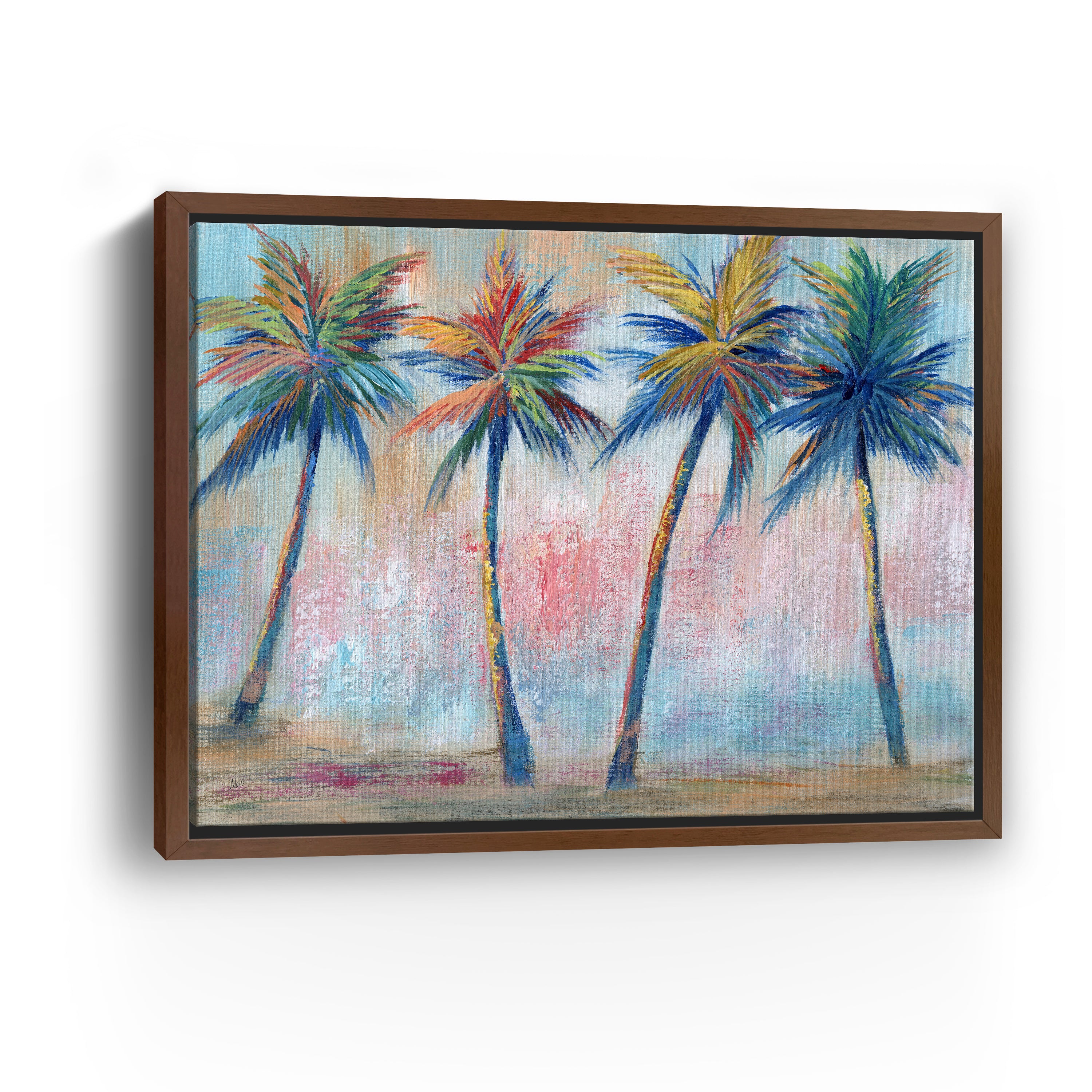 Color Pop Palms Canvas Giclee
