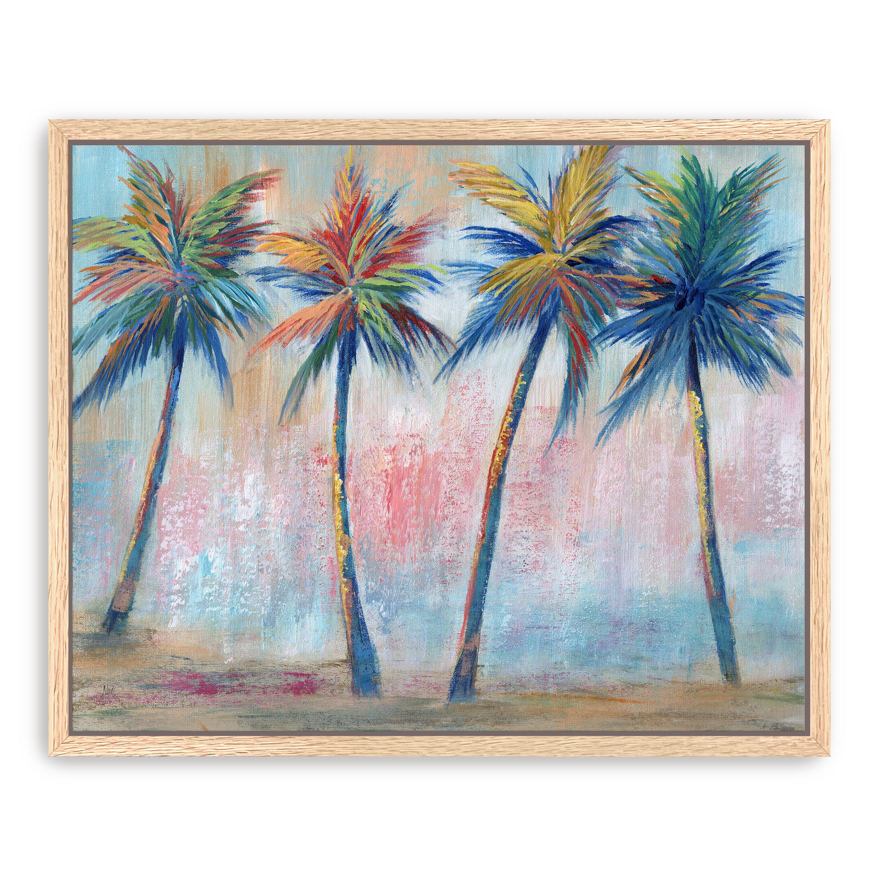 Color Pop Palms Canvas Giclee