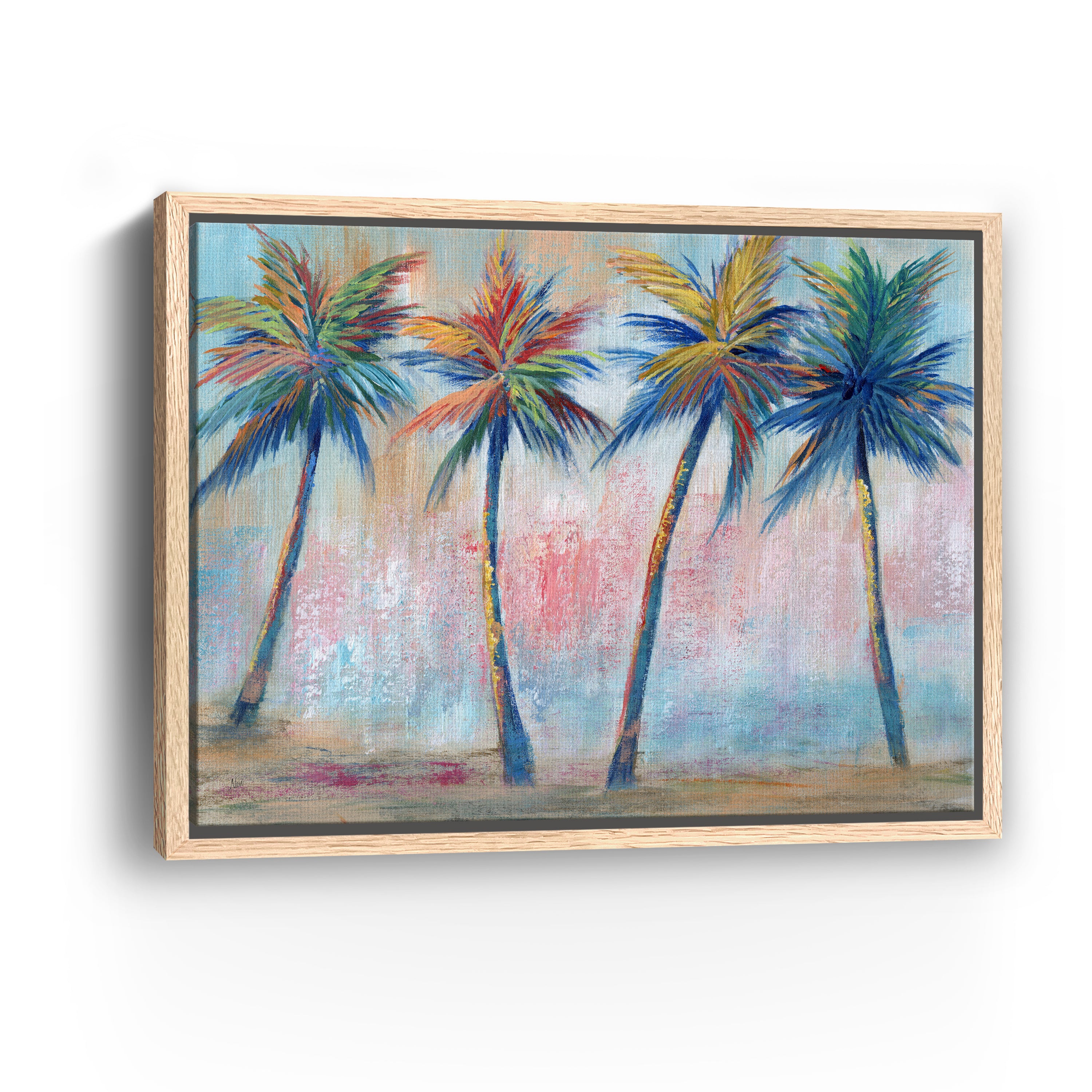 Color Pop Palms Canvas Giclee