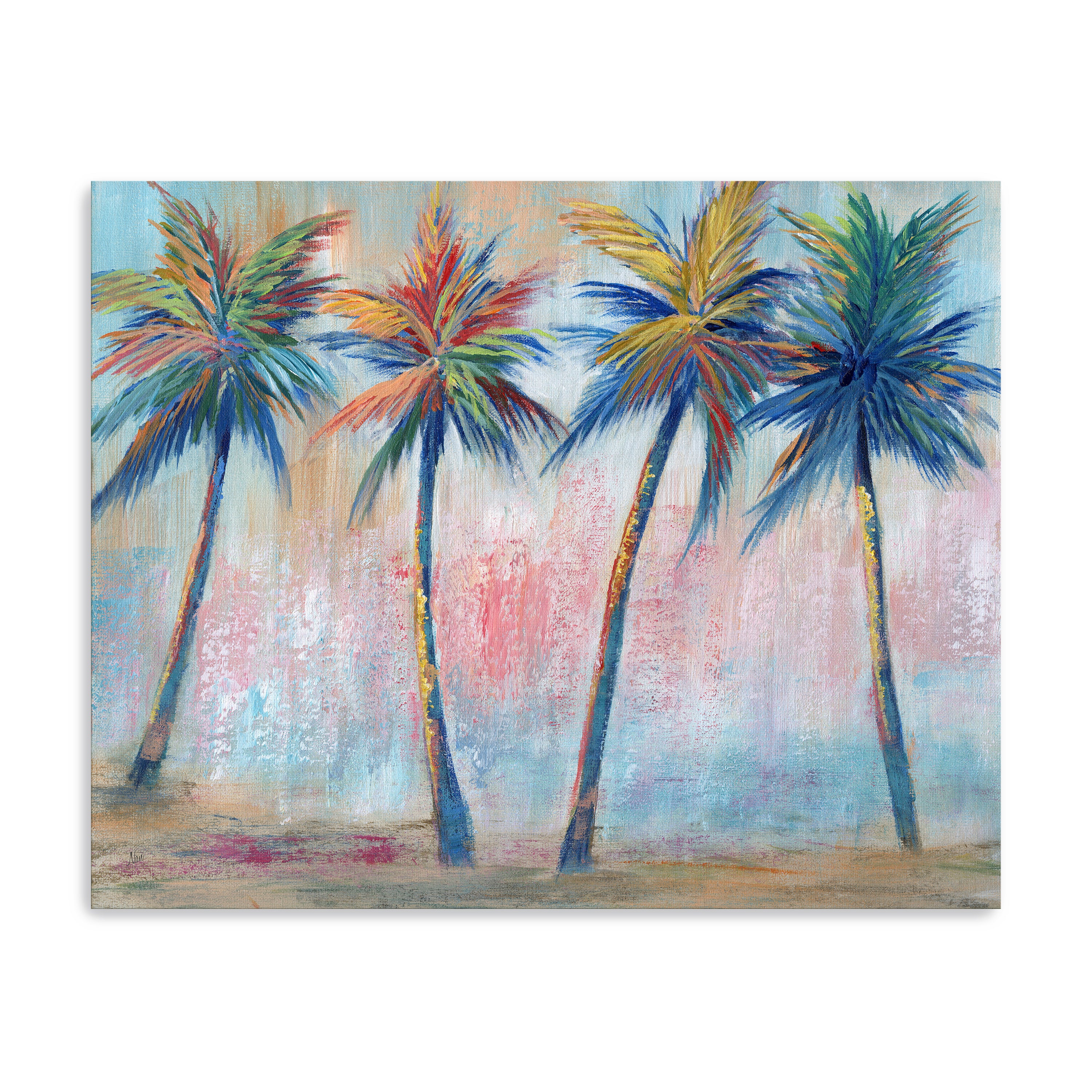 Color Pop Palms Canvas Giclee