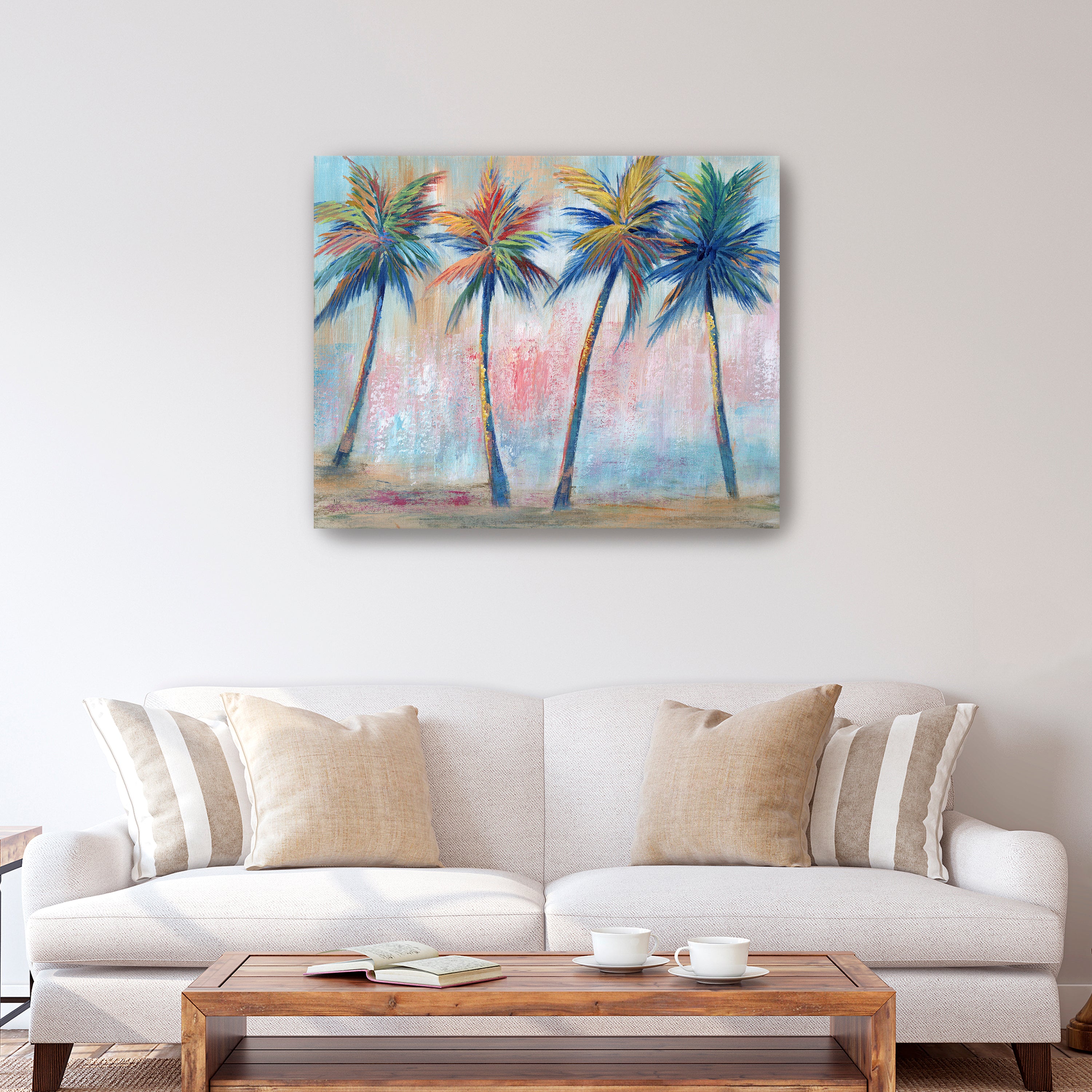 Color Pop Palms Canvas Giclee