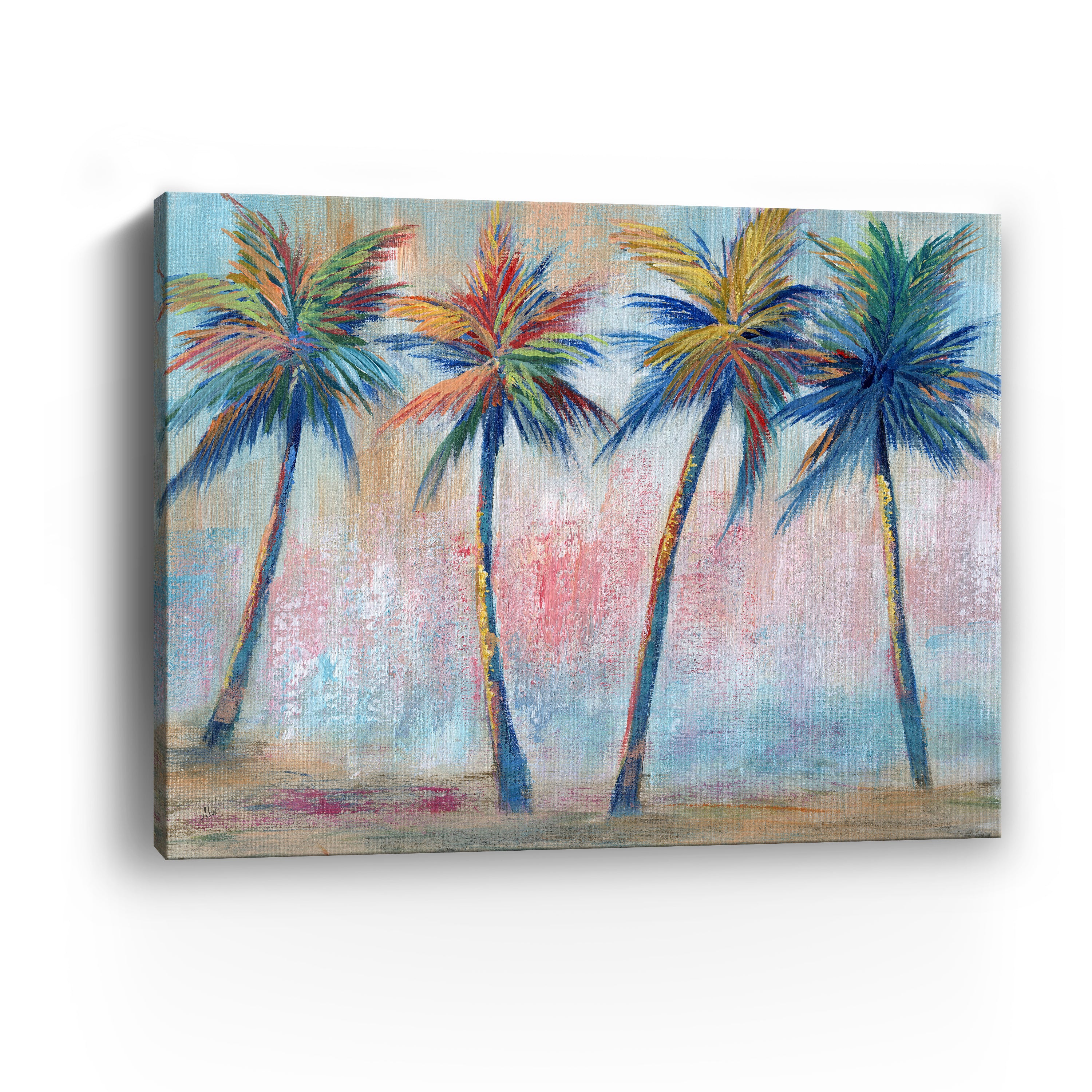 Color Pop Palms Canvas Giclee
