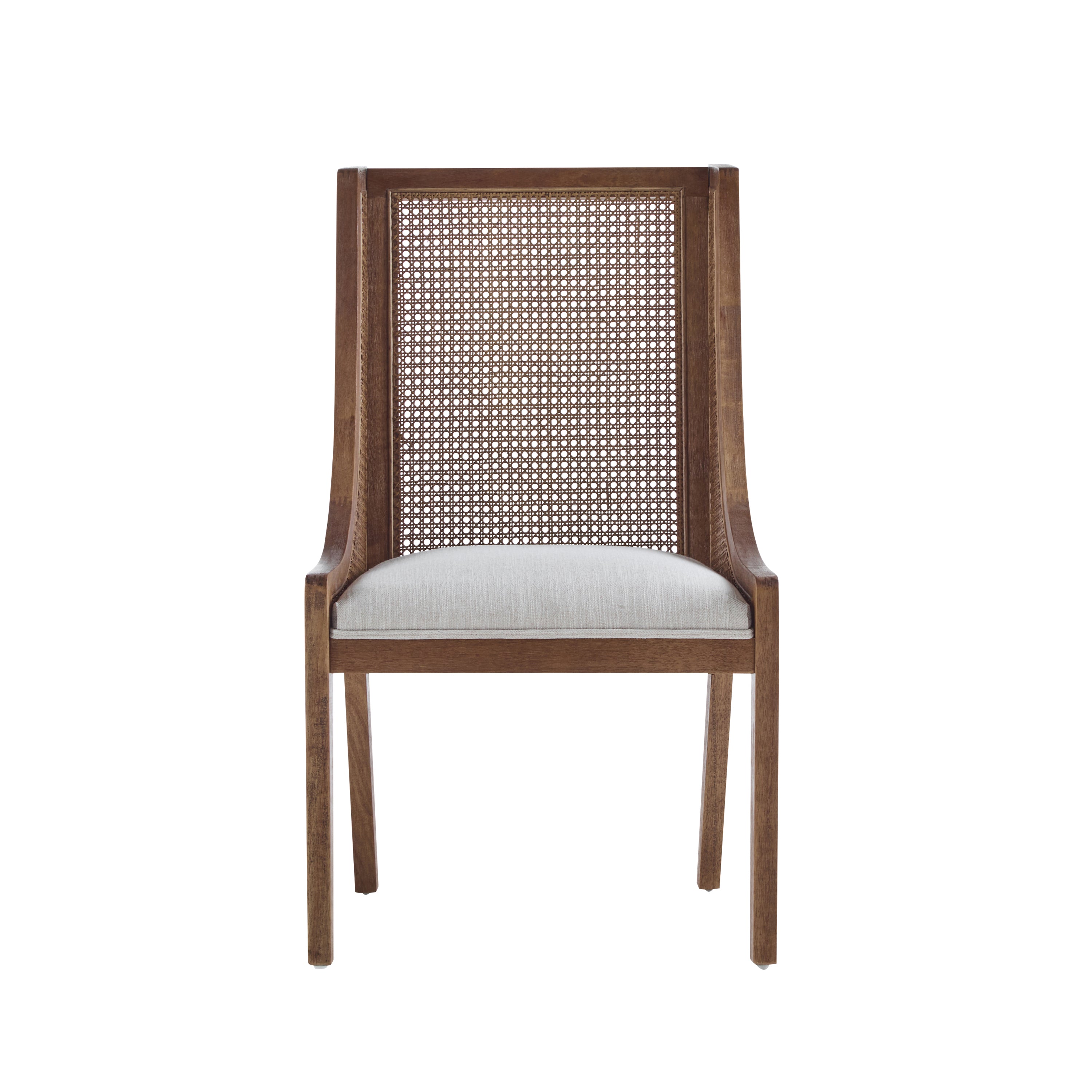 Rattan Wingback Dining Chair, Set of 2