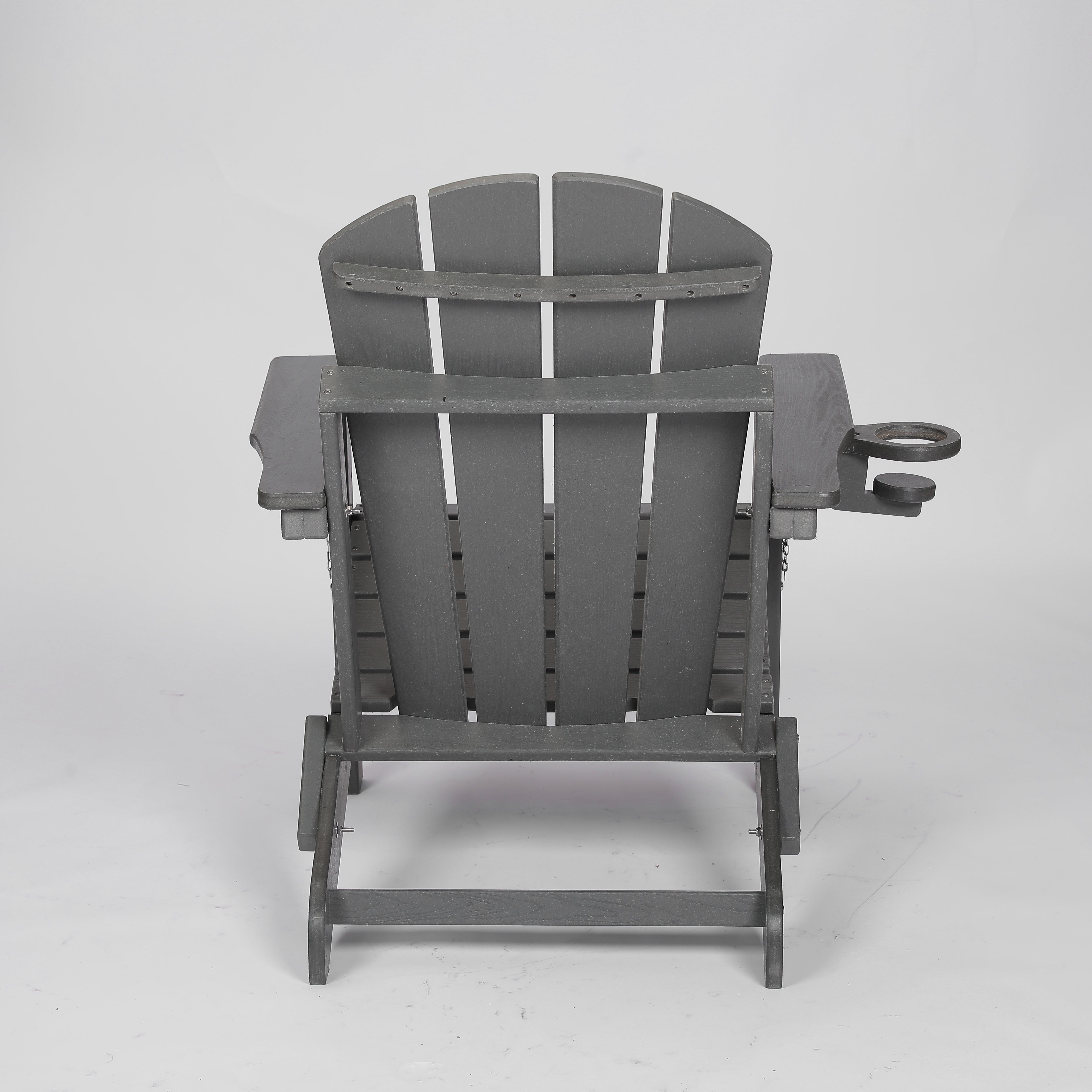 Composite Folding Adirondack Chair with Dual Cup Holder
