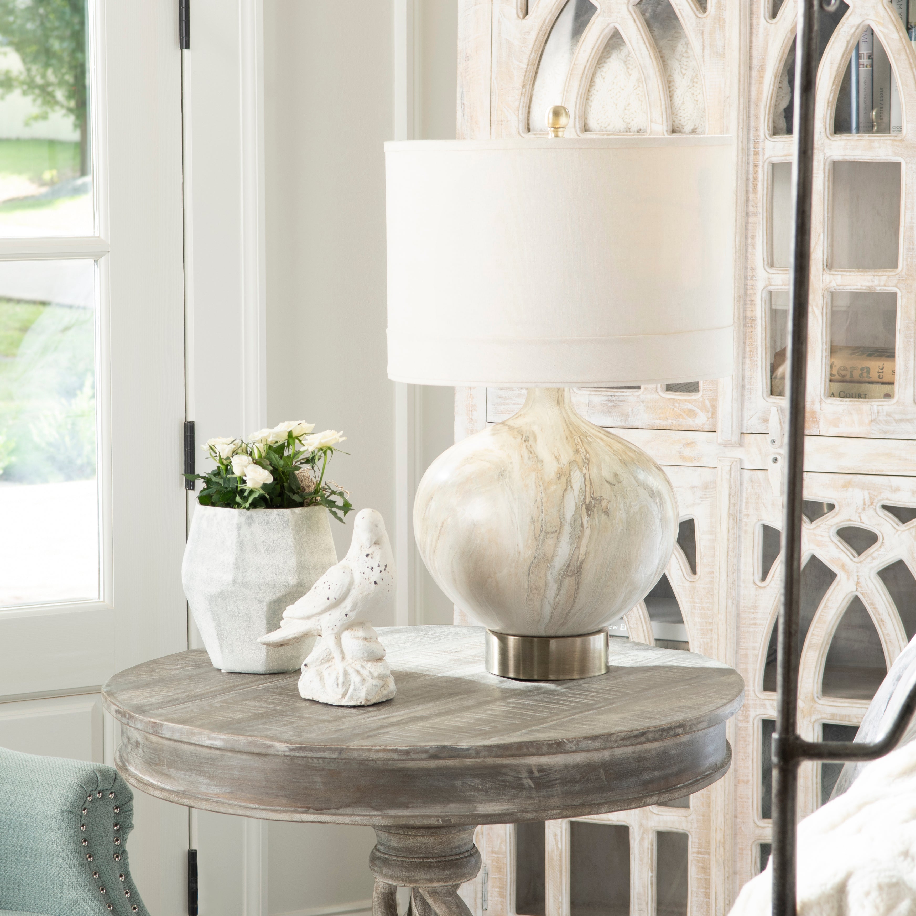 Marbled Table Lamp