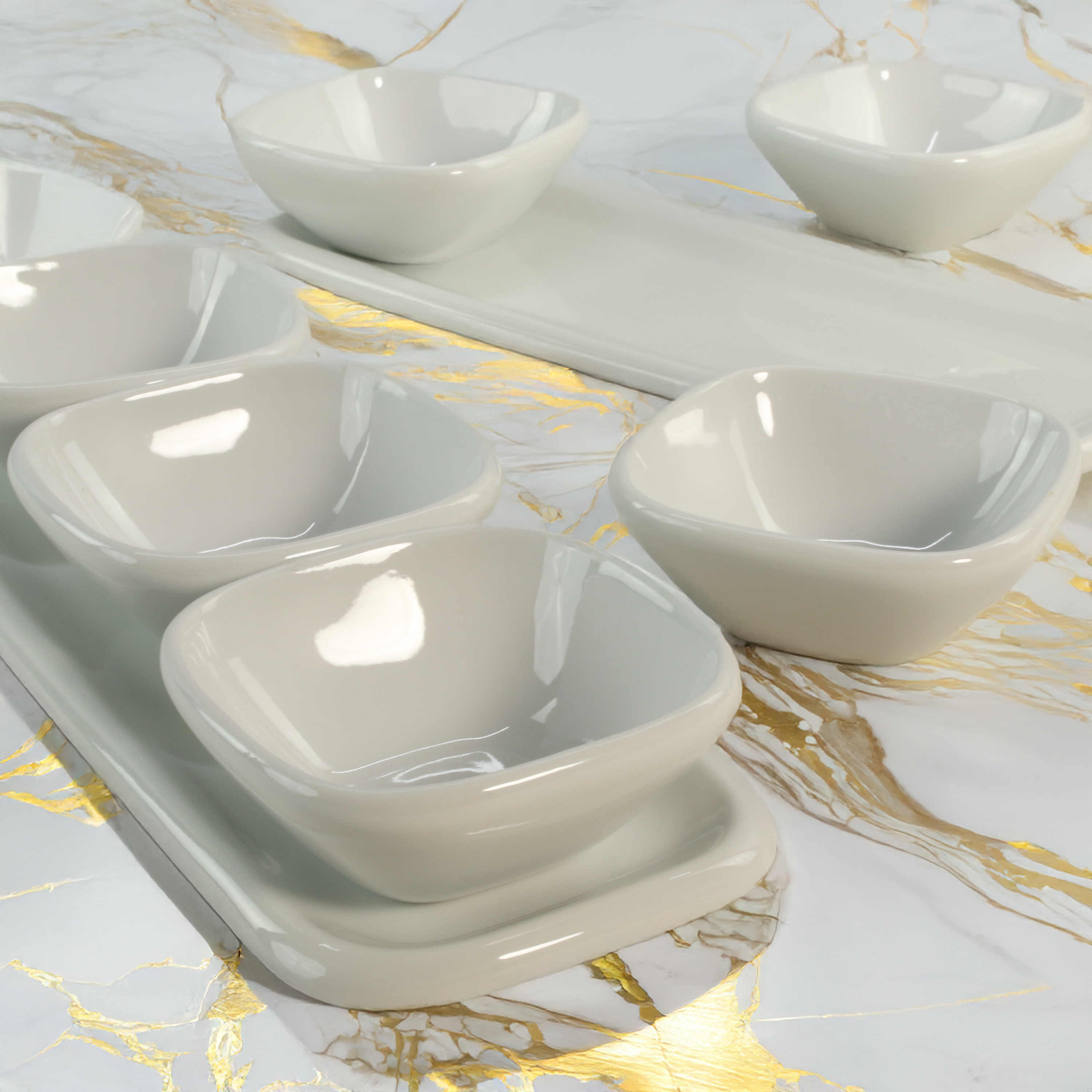 8-Piece Impulse Dip Set, White