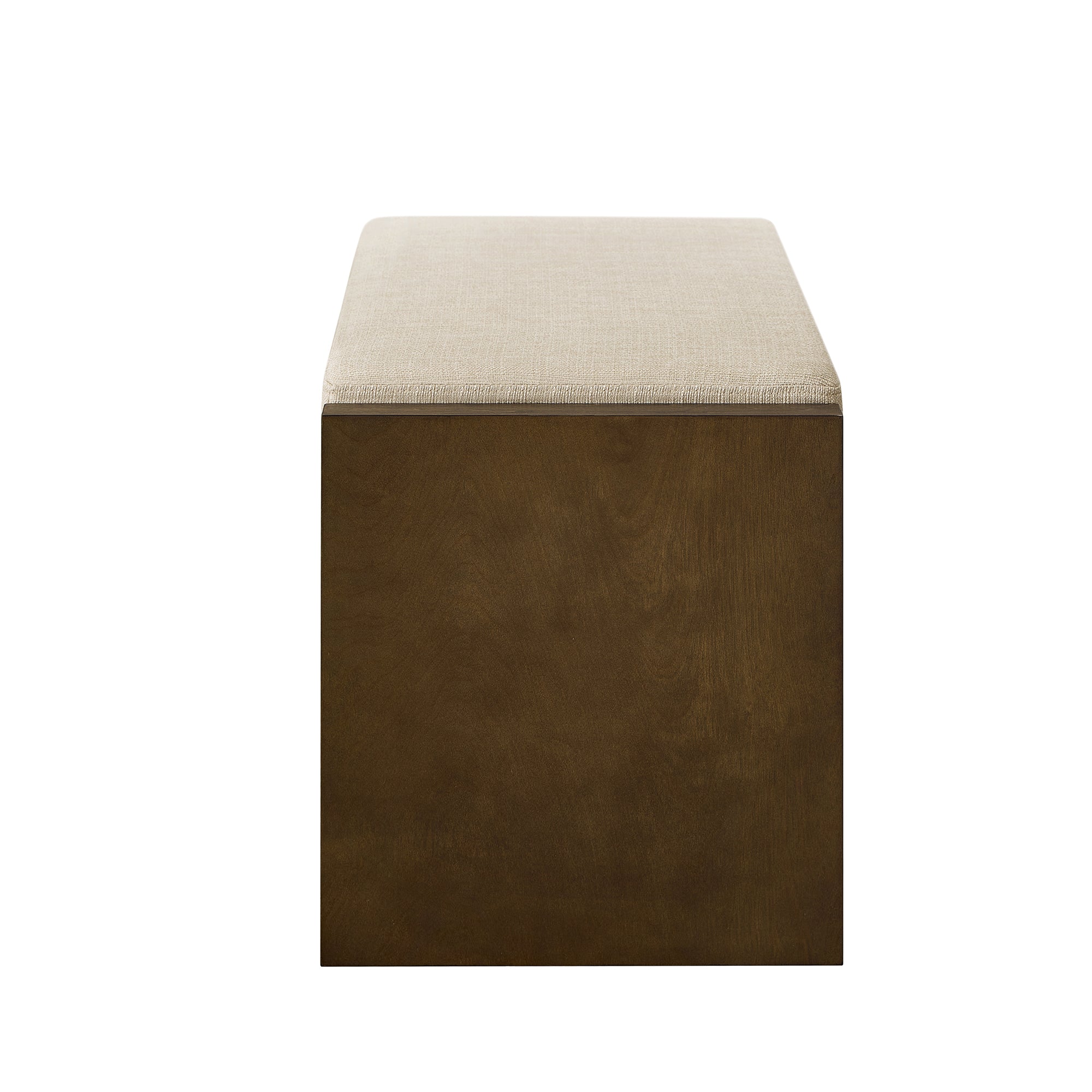 Accent Bench with Lower Shelf Shoe Rack and Padded Seating