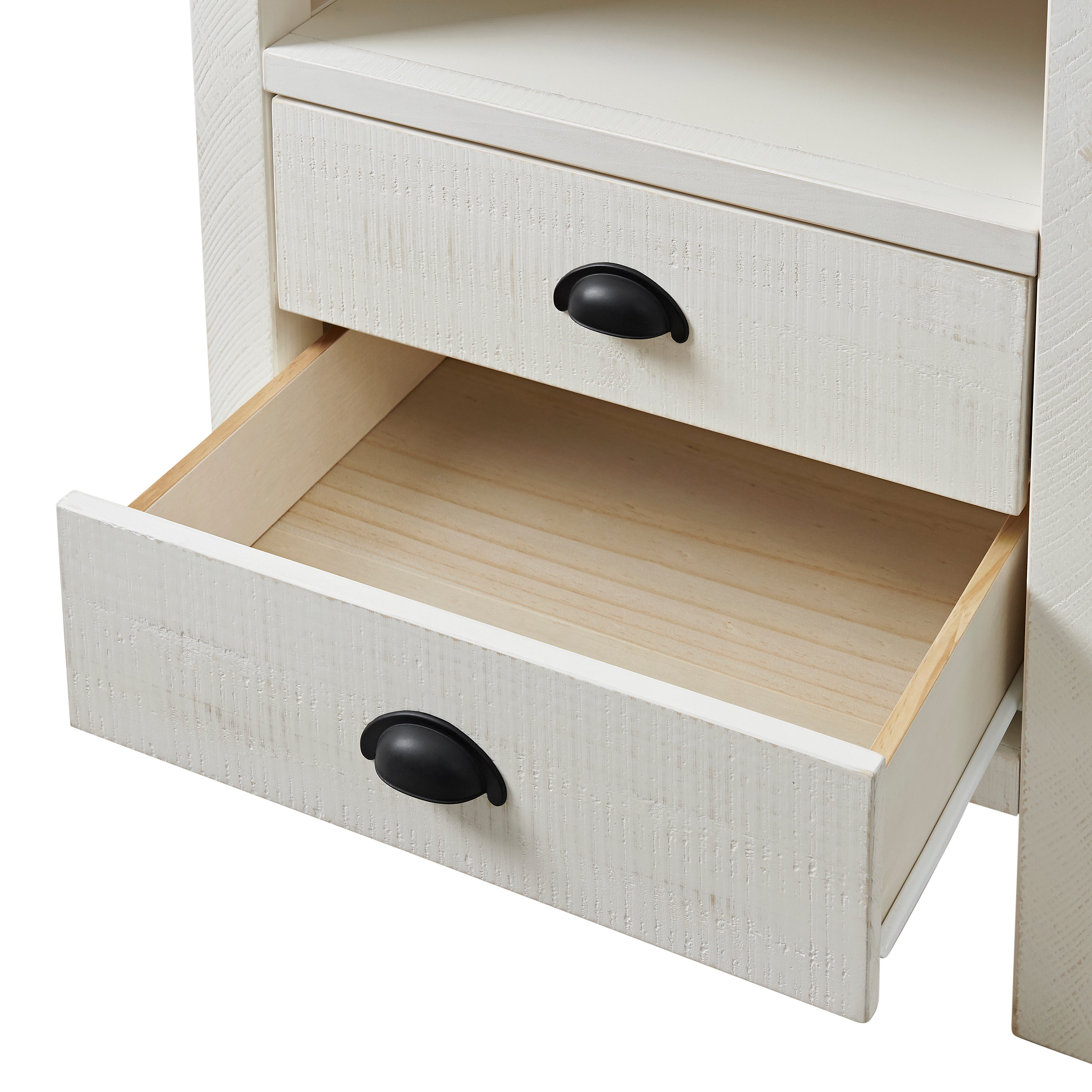 Arden 4-Piece Wood Bedroom Set with Bed, 2-Drawer Nightstand, 5-Drawer Chest, 6-Drawer Dresser