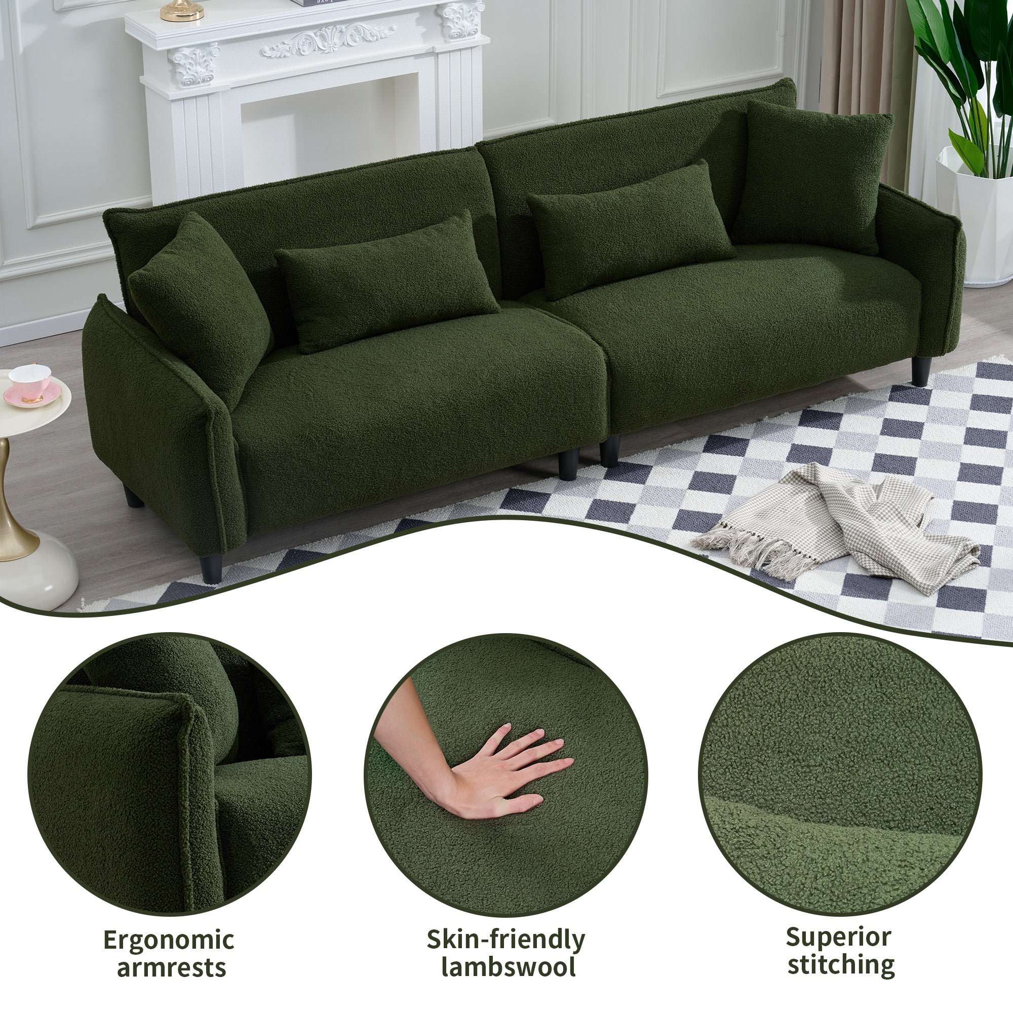 Teddy Velvet Sofa