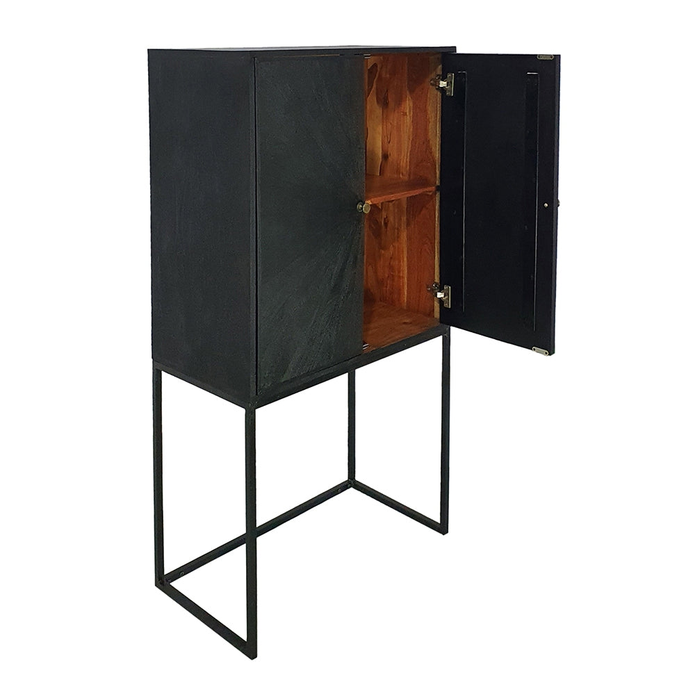 Minimalist Black Cabinet