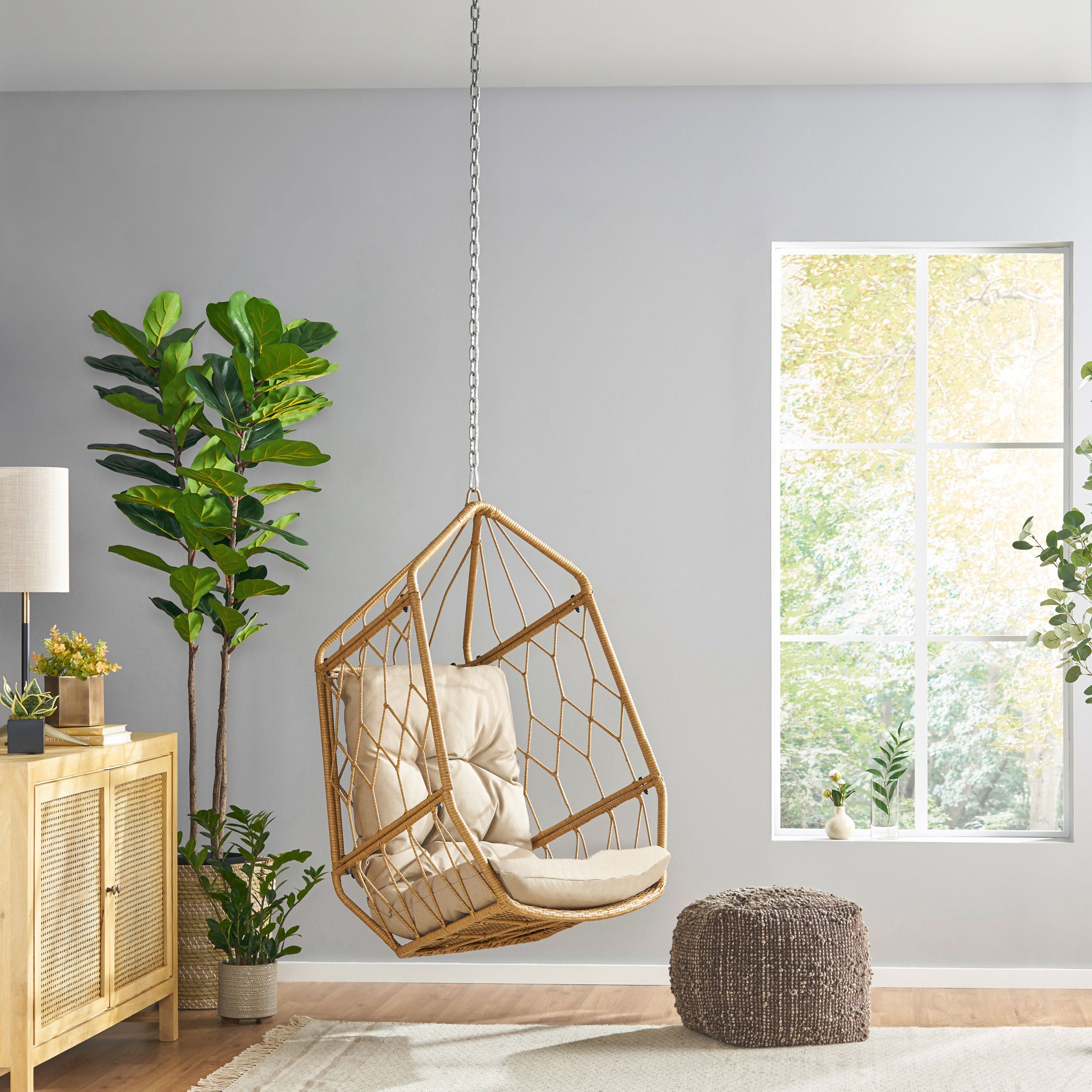 Pier 1 Medallion Swingasan Hanging Chair - Thumbnail 3