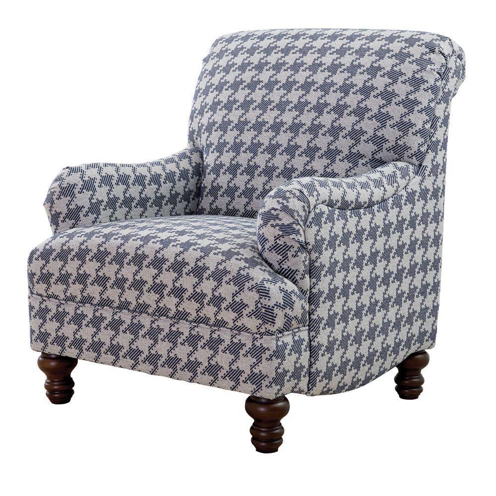 Danforth Houndstooth Upholstered High Backrest Accent Chair