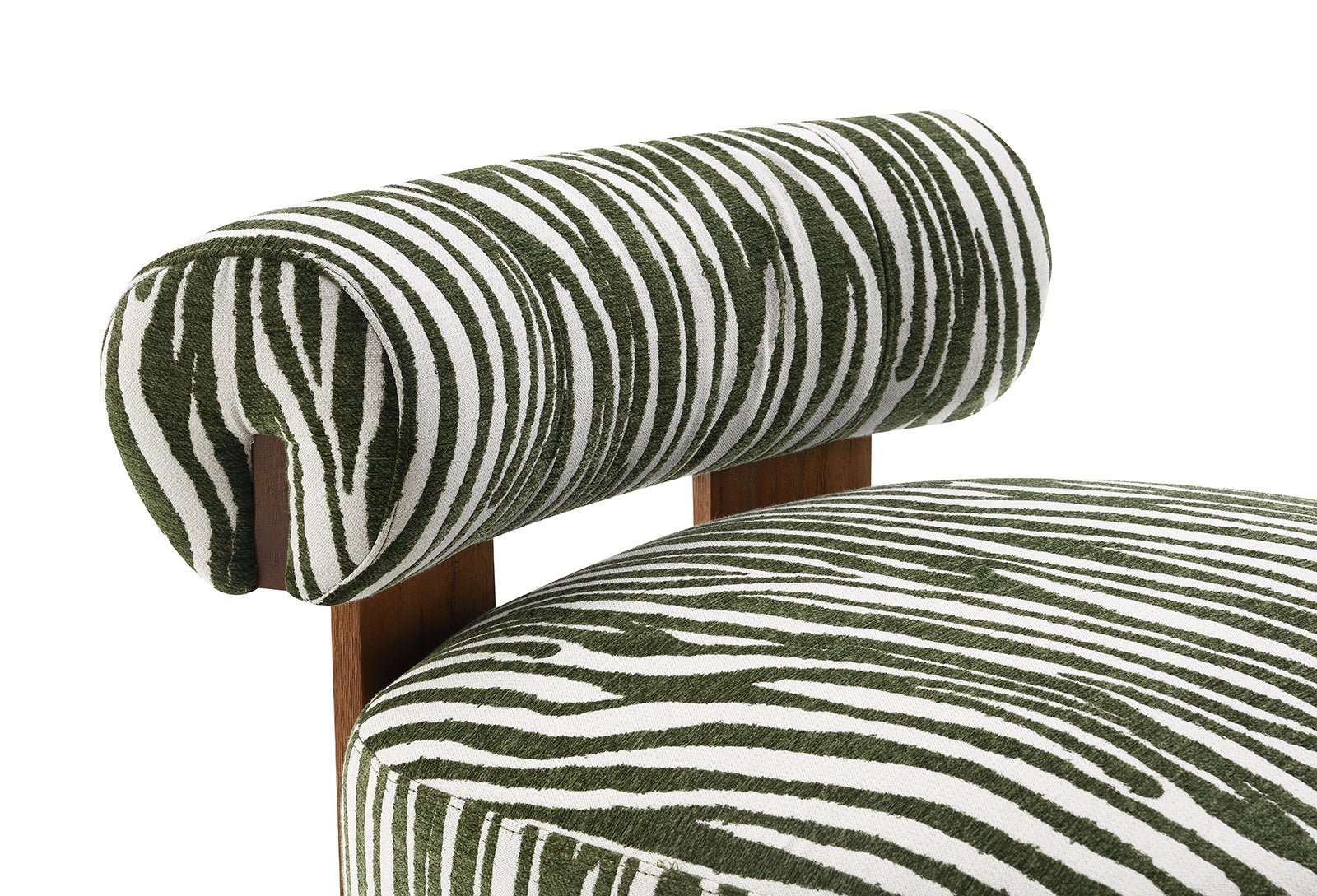 Avril Modern Zebra Stripe Accent Chair