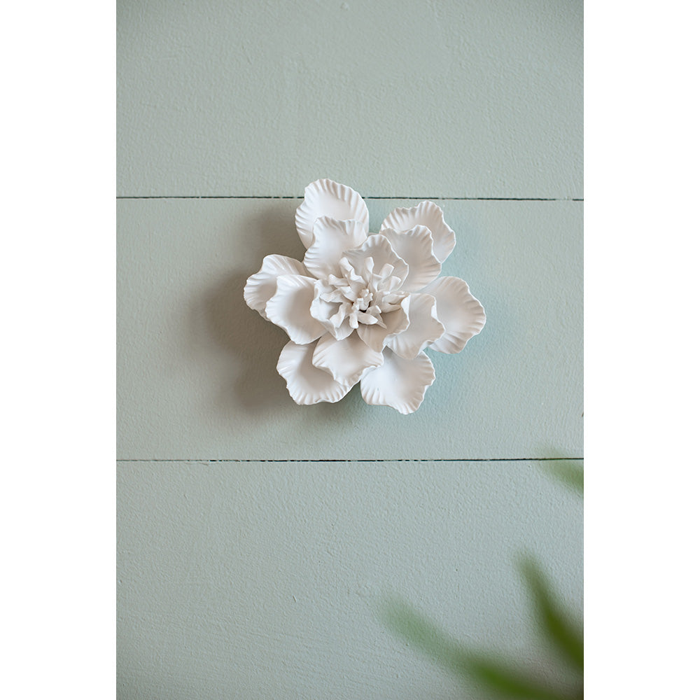 Handmade Ceramic Flower Wall Décor, Set of 2