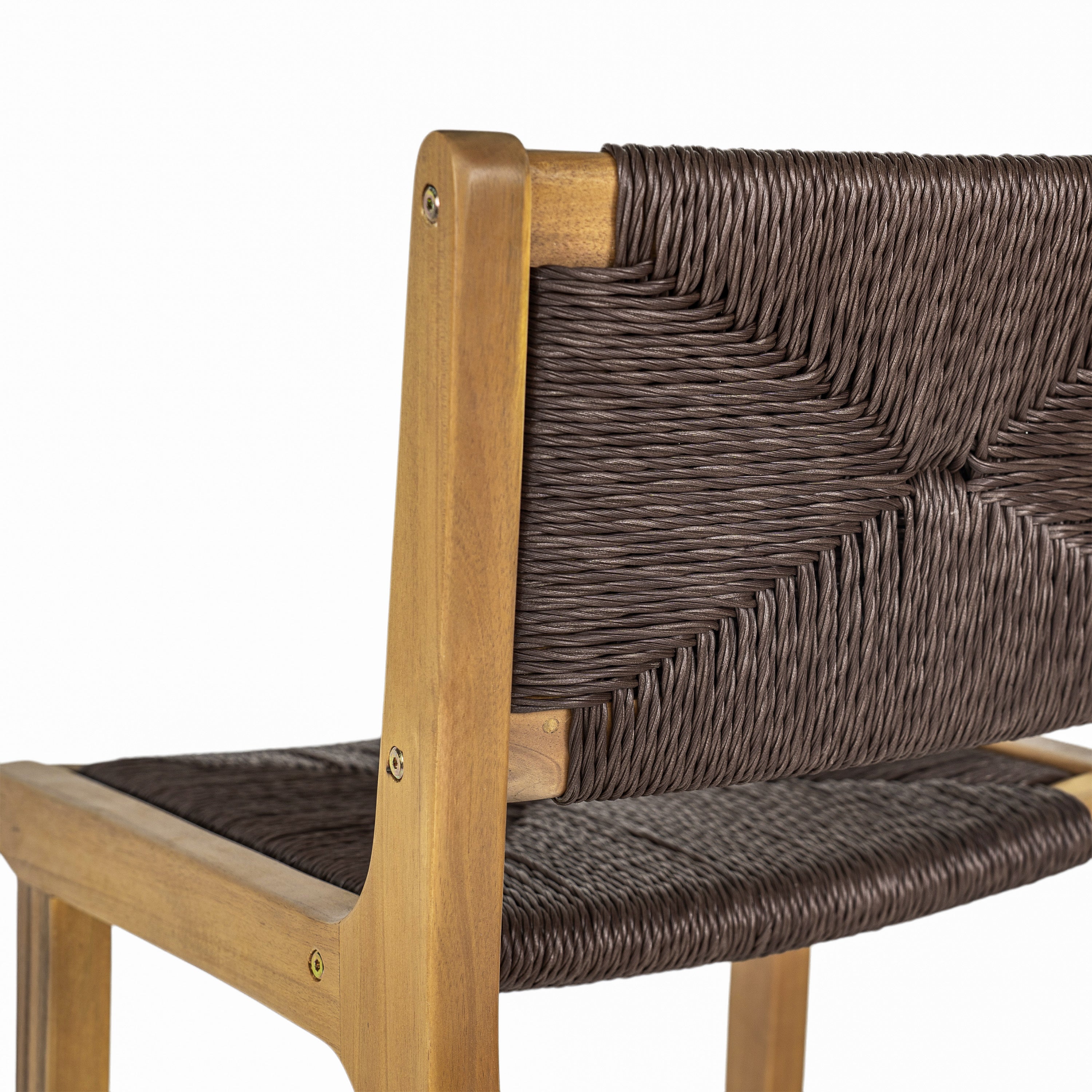 Catalina Acacia Wood Outdoor Armless Barstool