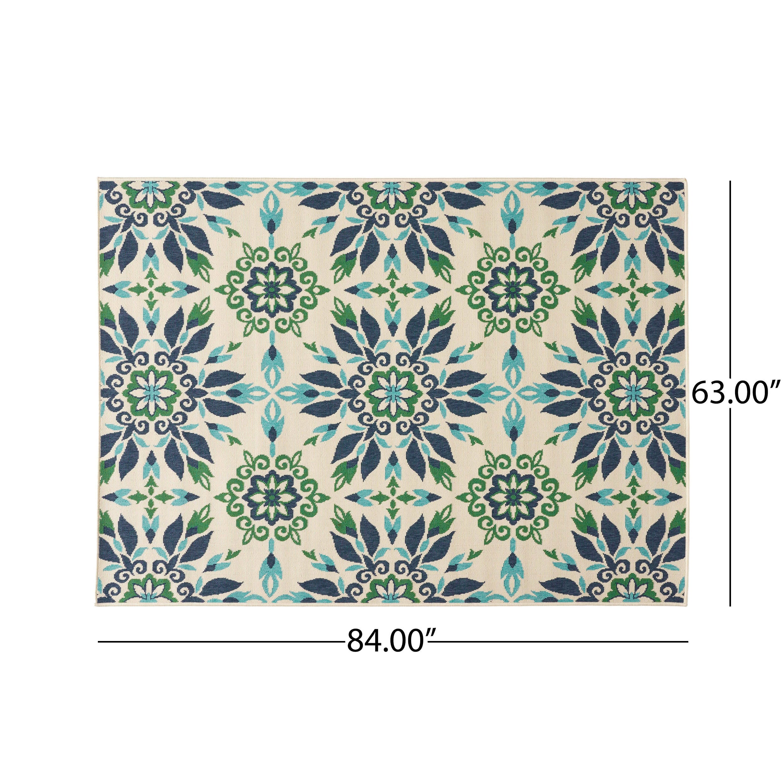 84" x 63" Outdoor Rug with Rectangle Shape