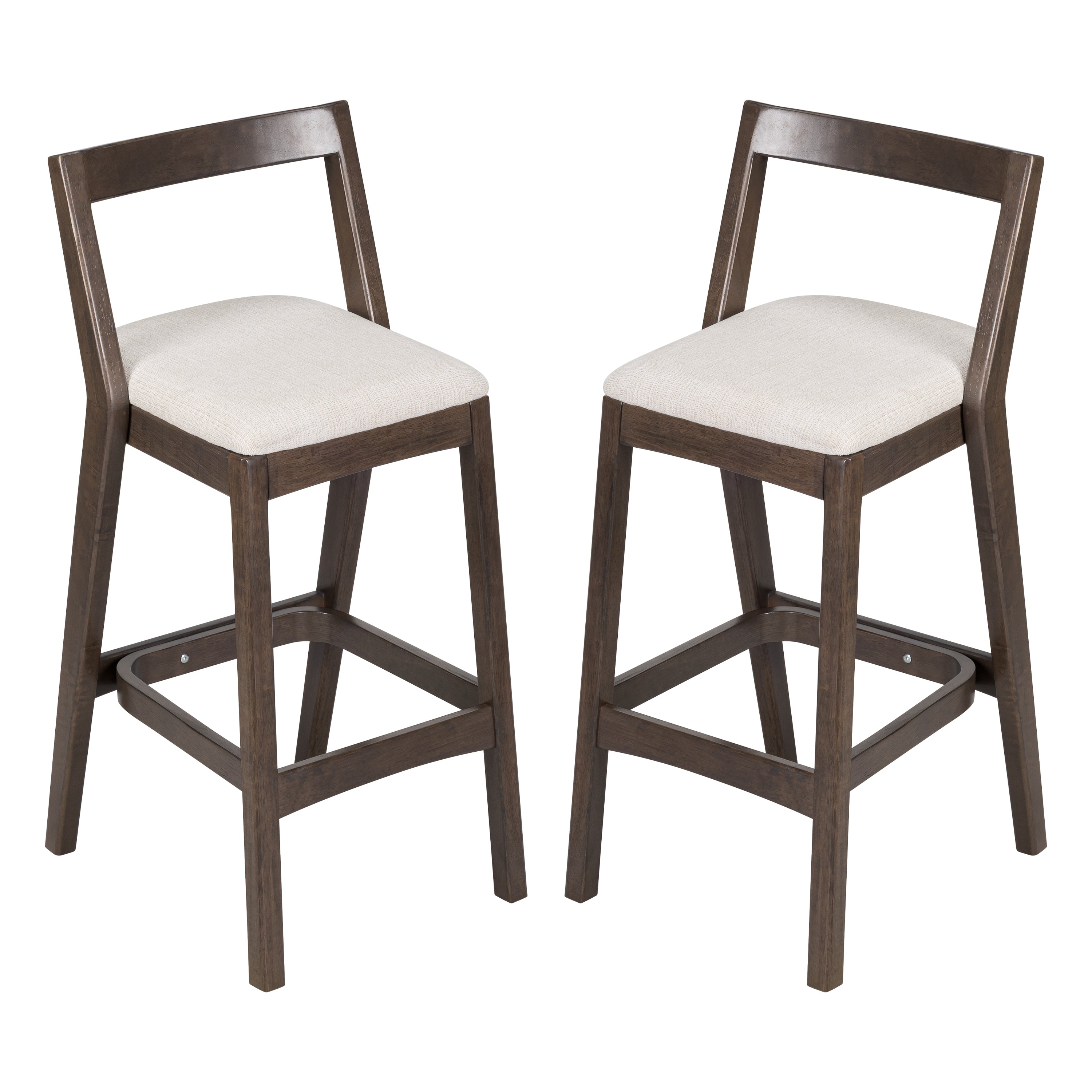Jasper Indoor Rubberwood Barstool, Set of 2