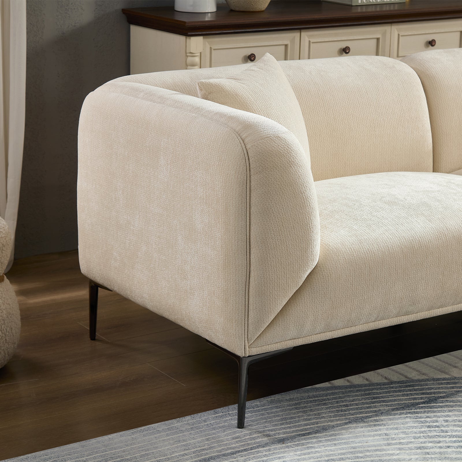 Modern Sofa with Metal Legs