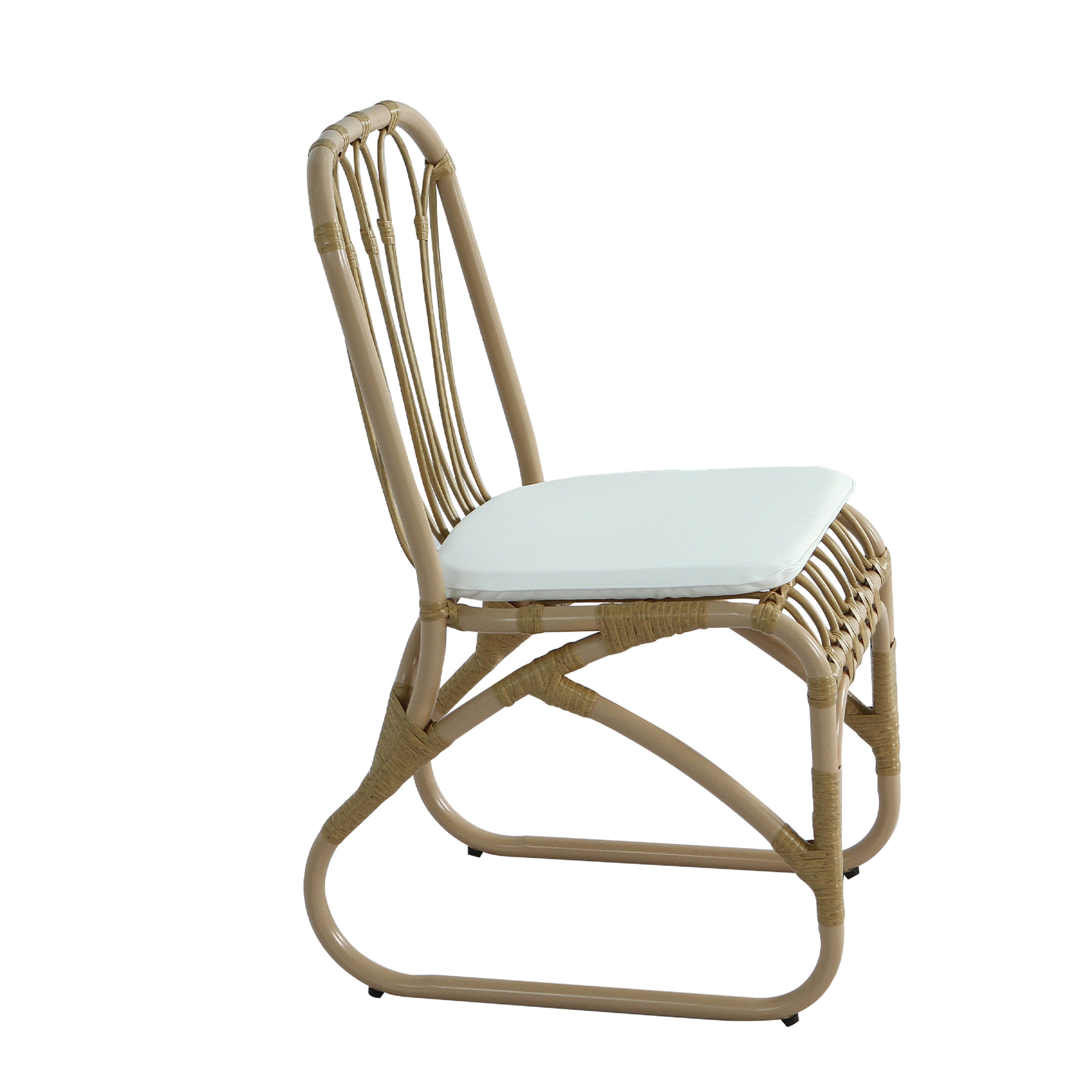 Outdoor Faux Rattan Dining Chairs, Set of 2