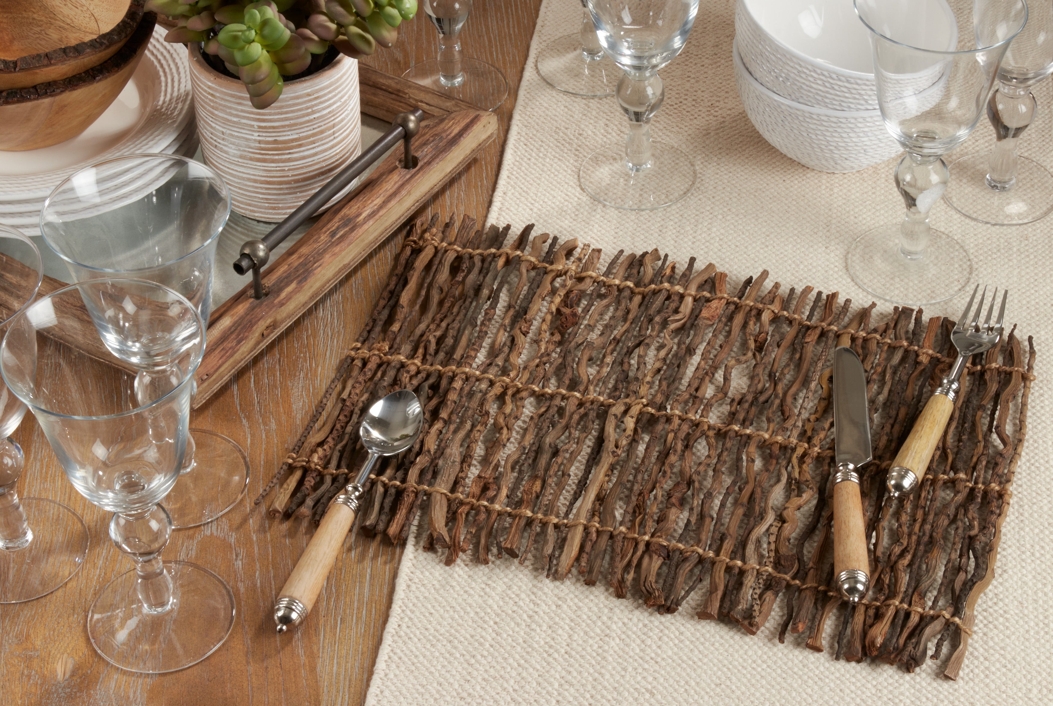 Twig Placemats, Set of 4