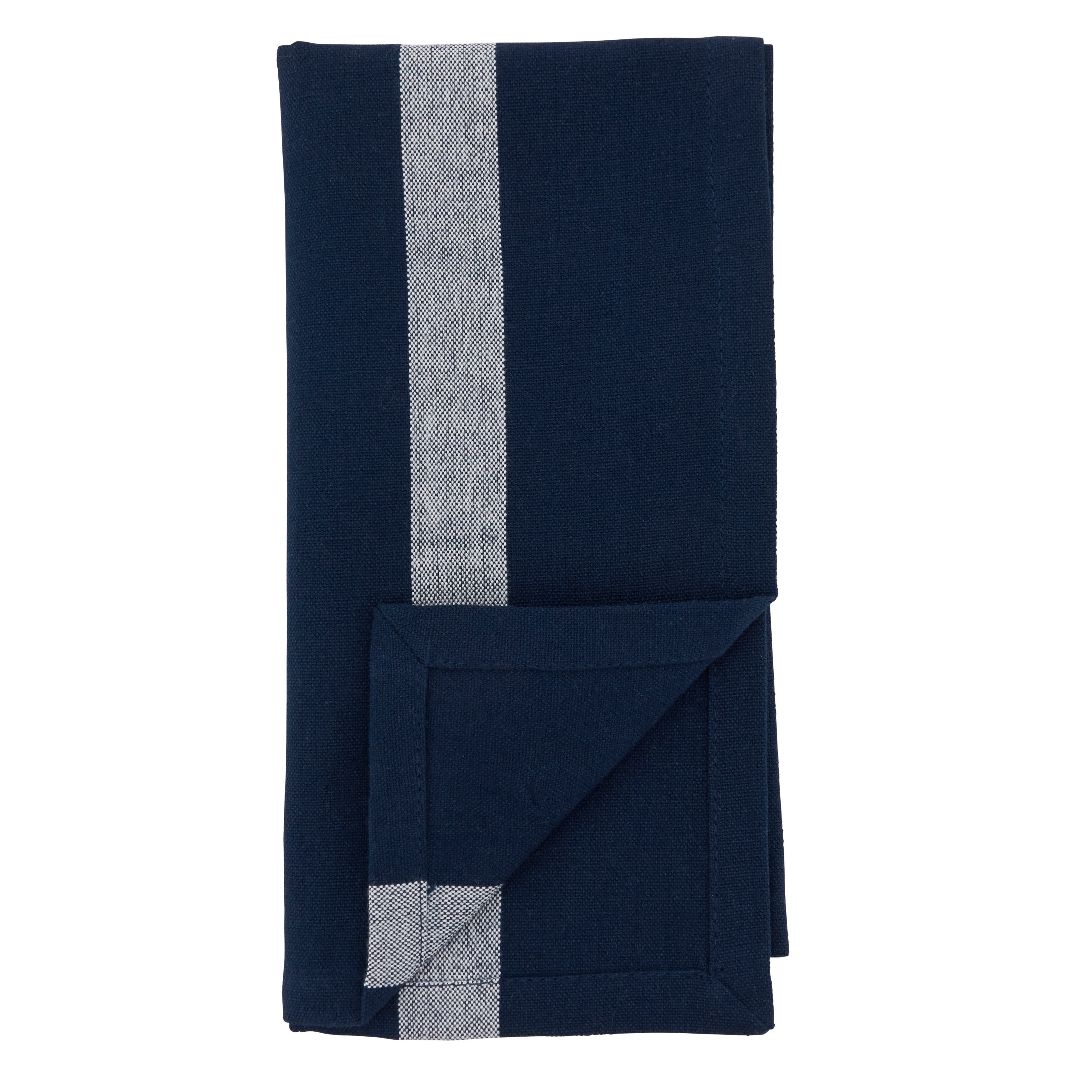 Banded Design Table Napkin, Set of 4