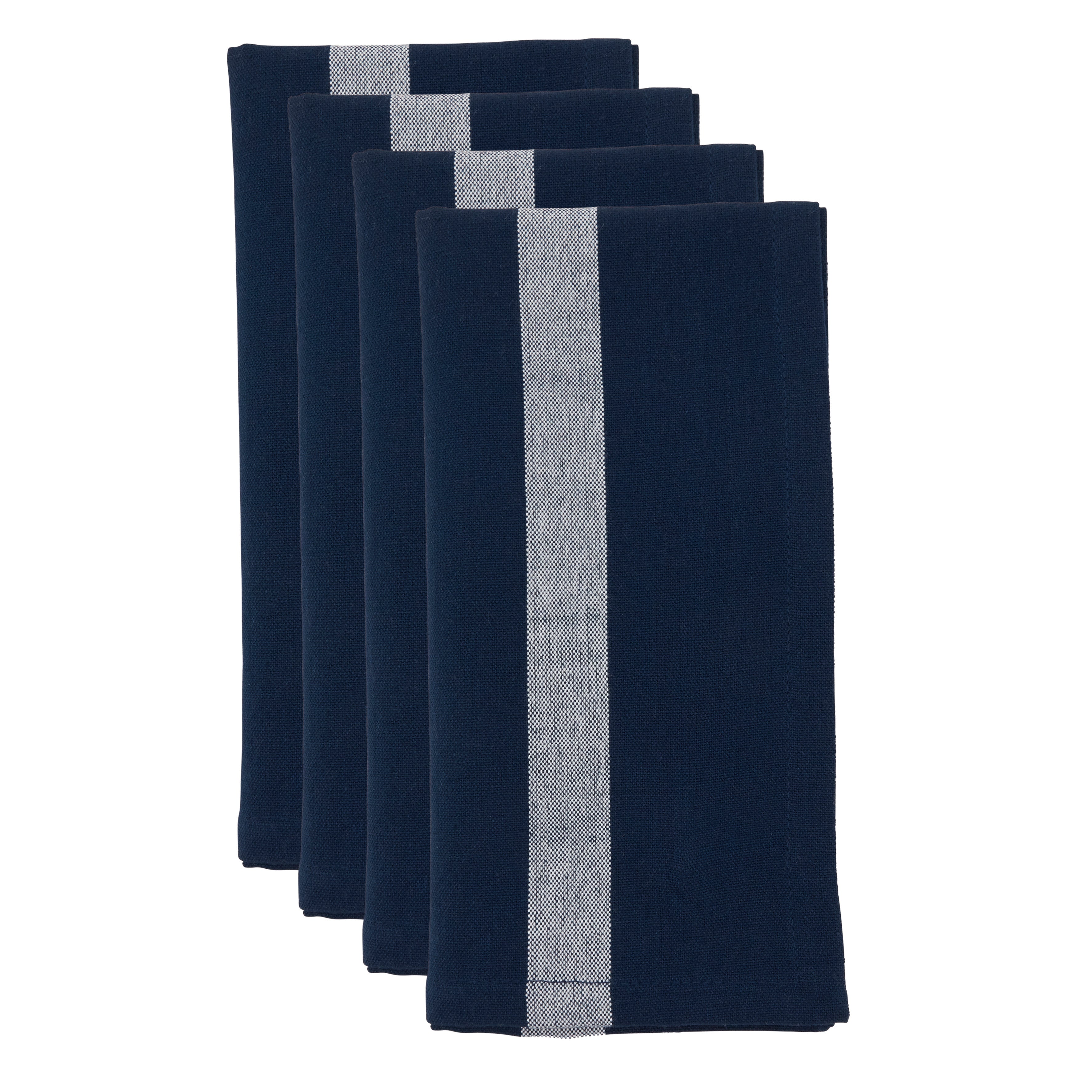 Banded Design Table Napkin, Set of 4