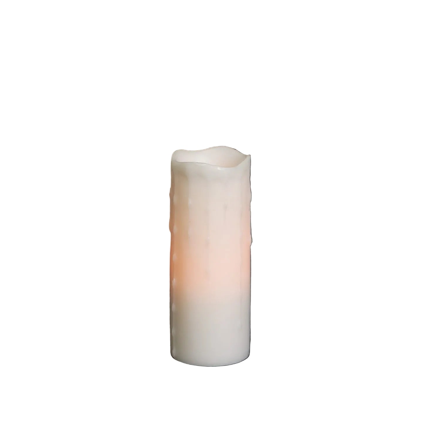 LED Dripping Wax Pillar Candles, Set of 3