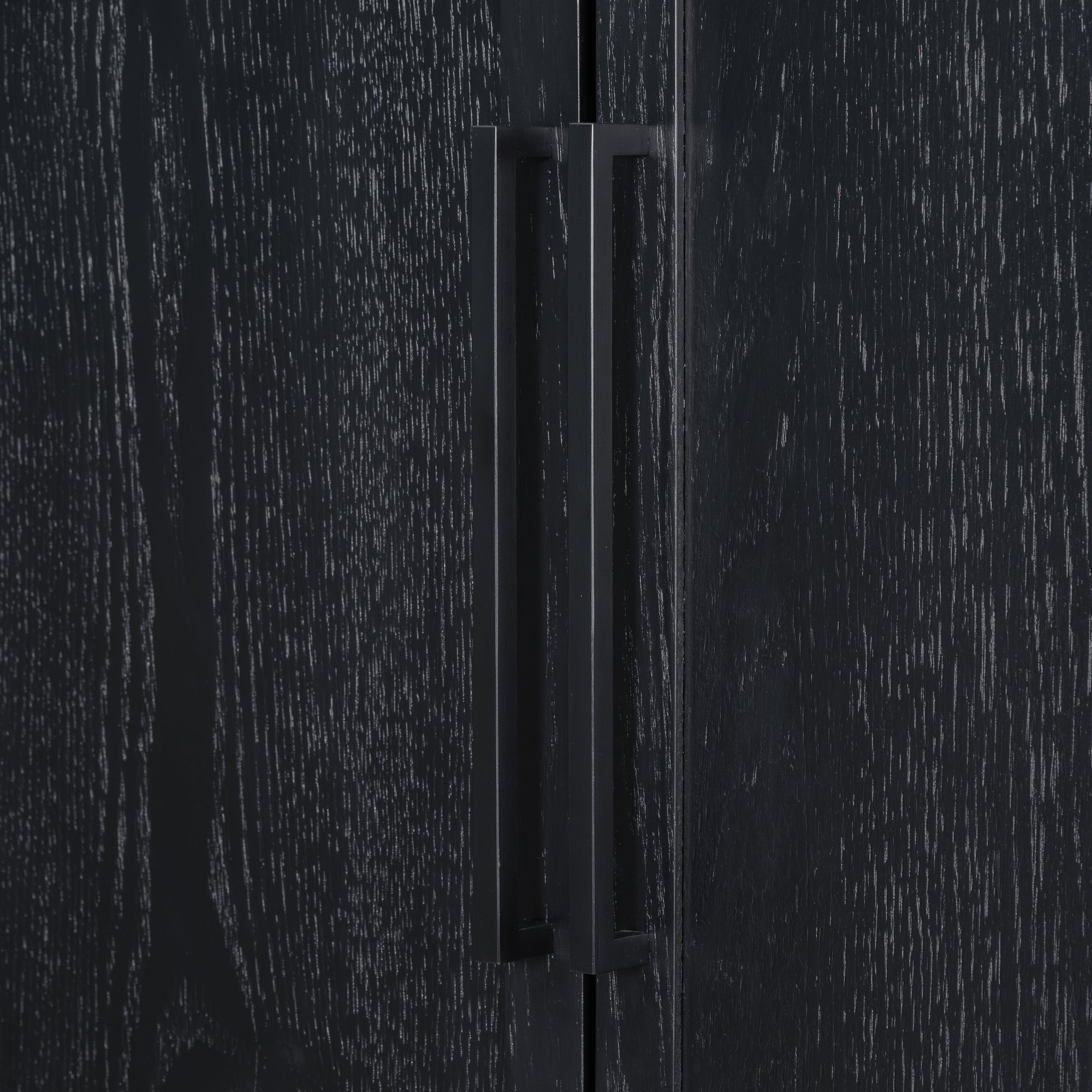 Modern Oak Veneer Tall Cabinet