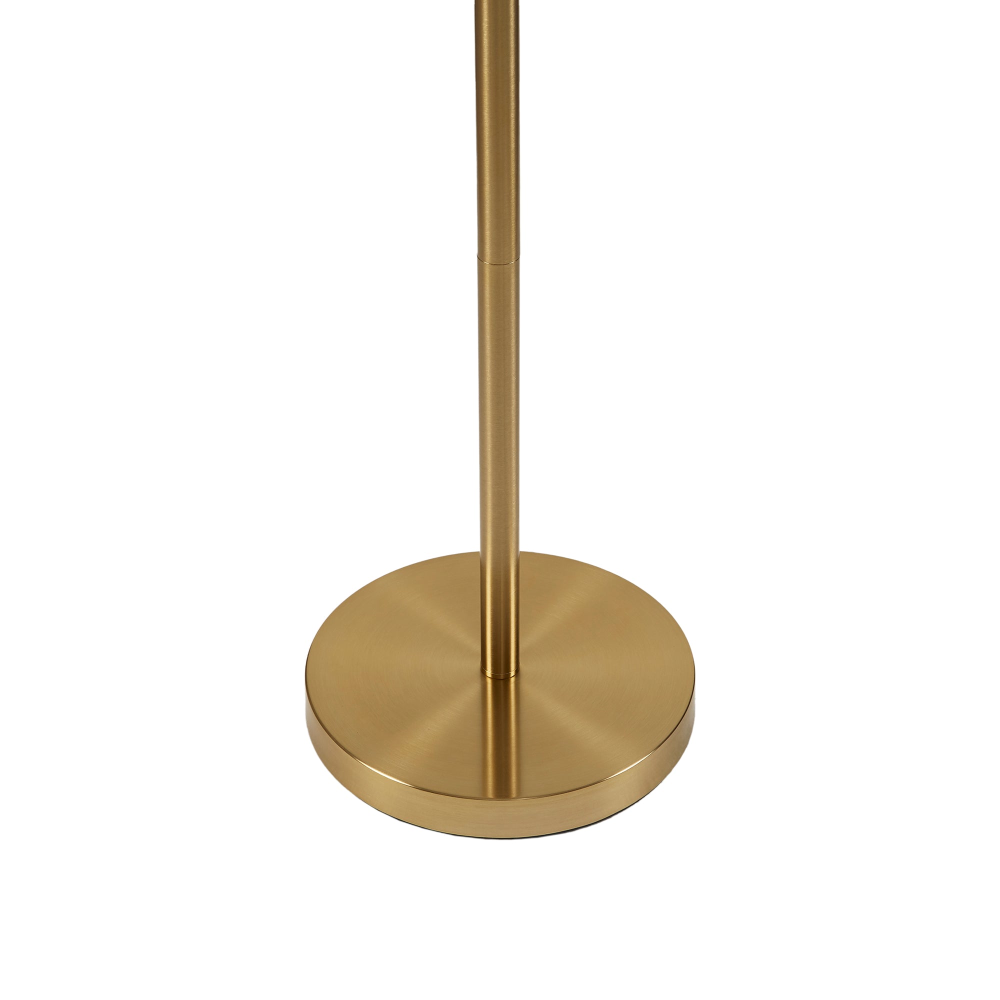Textured Ceramic Floor Lamp with Fluted Fabric Shade