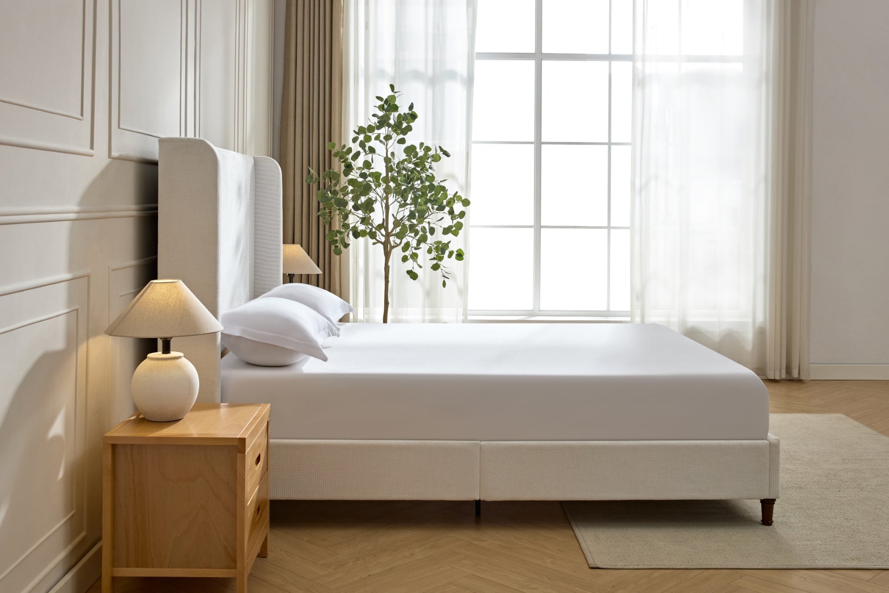Harper Tall Headboard Upholstered Bed