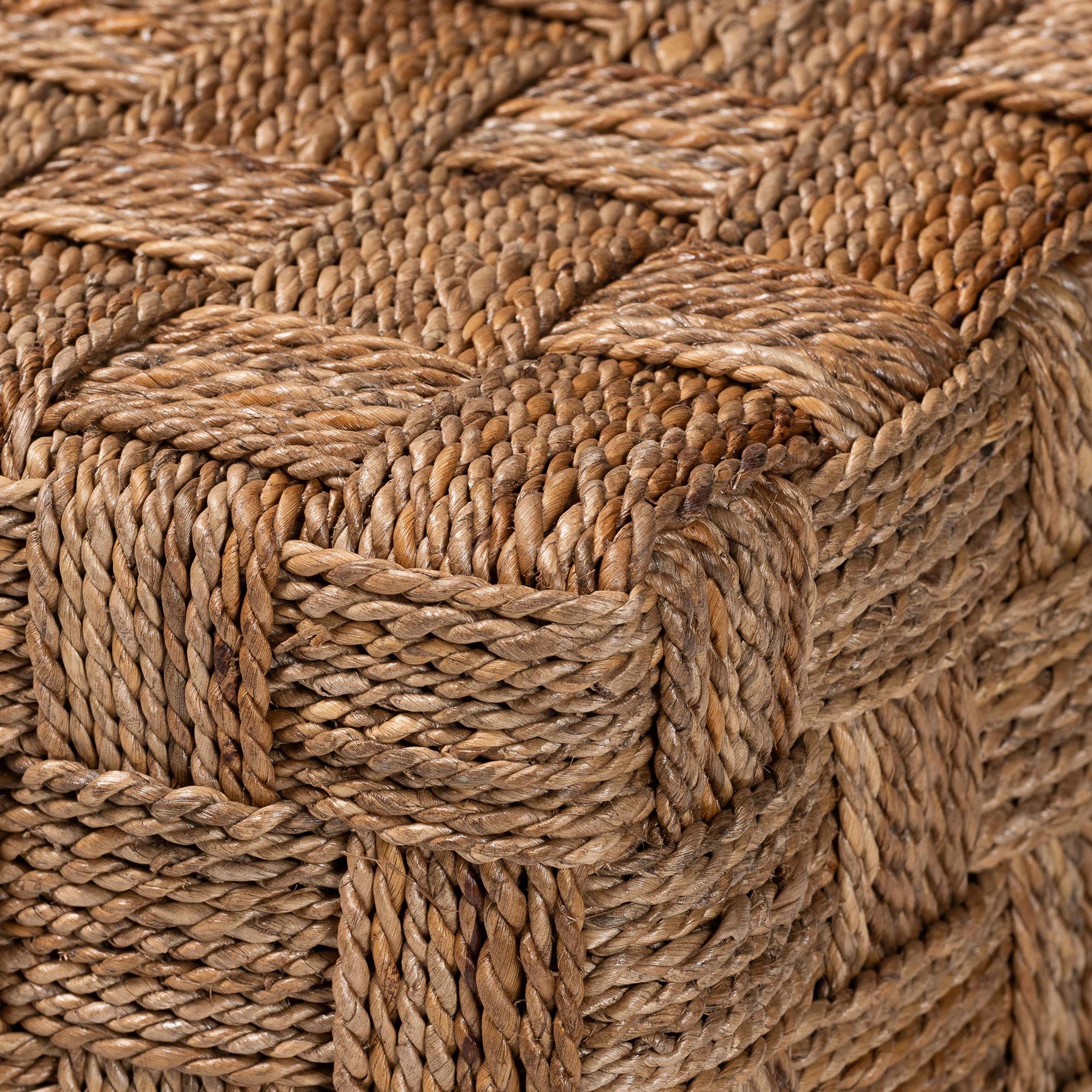 Bohemian Natural Seagrass End Table