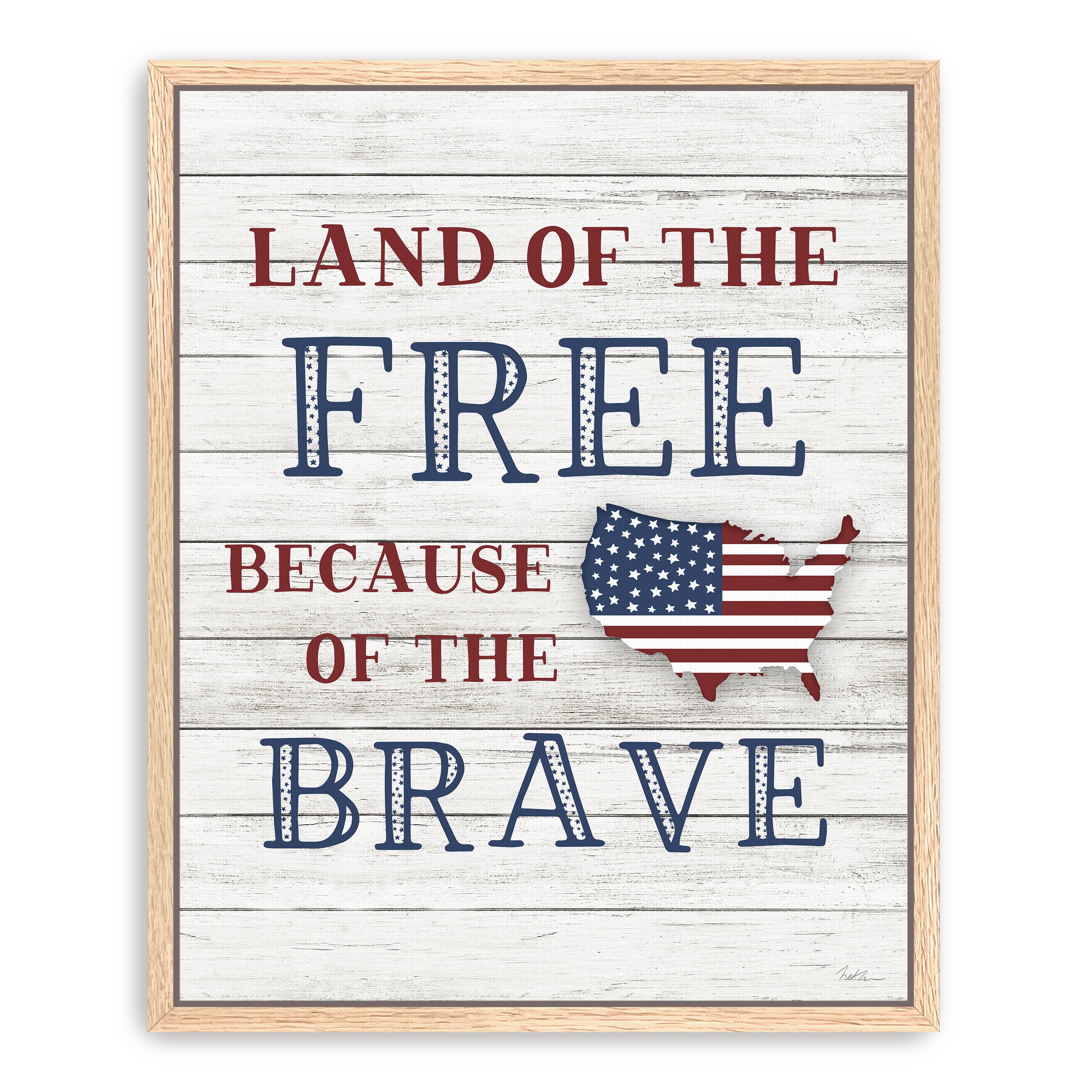 Land of the Free Canvas Giclee