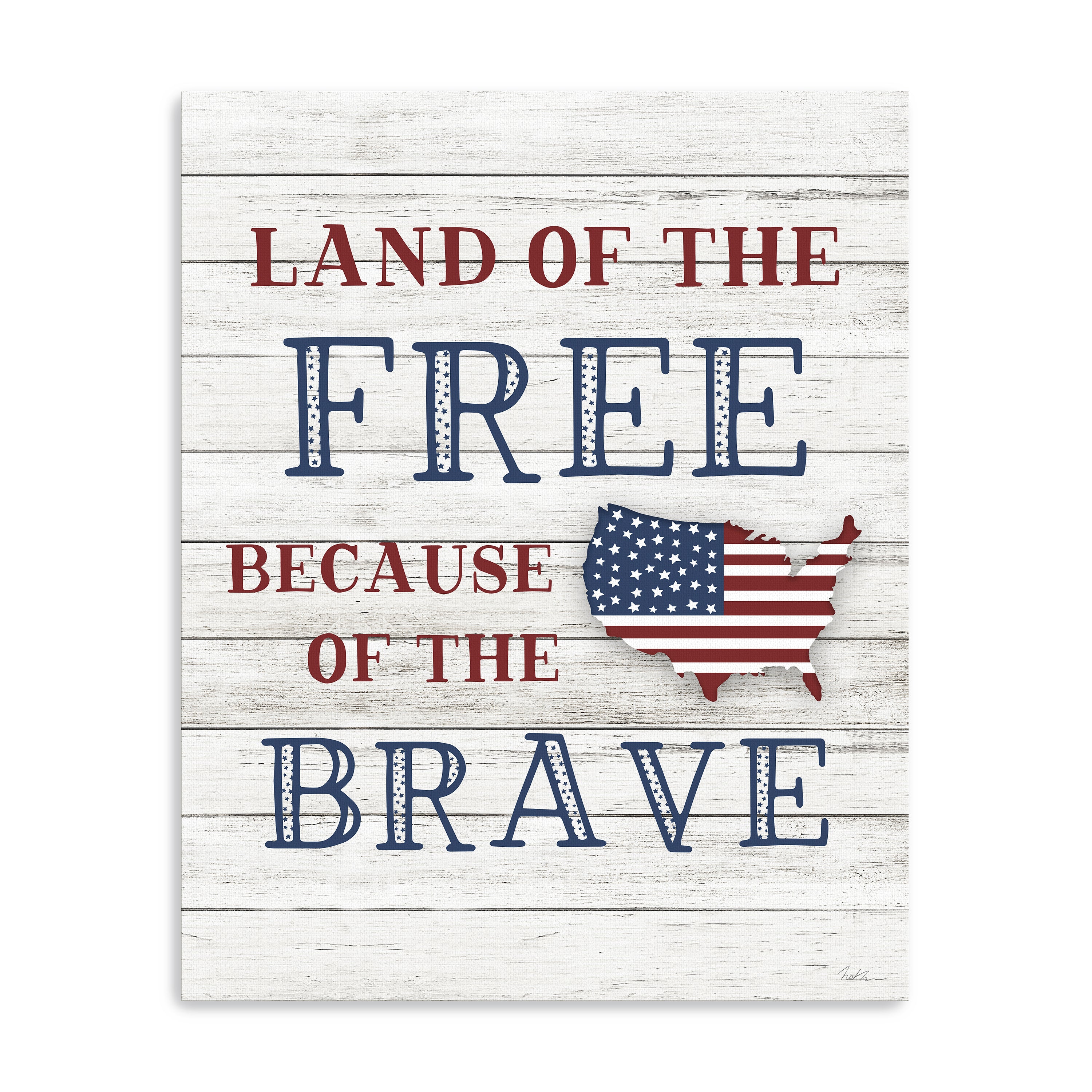 Land of the Free Canvas Giclee