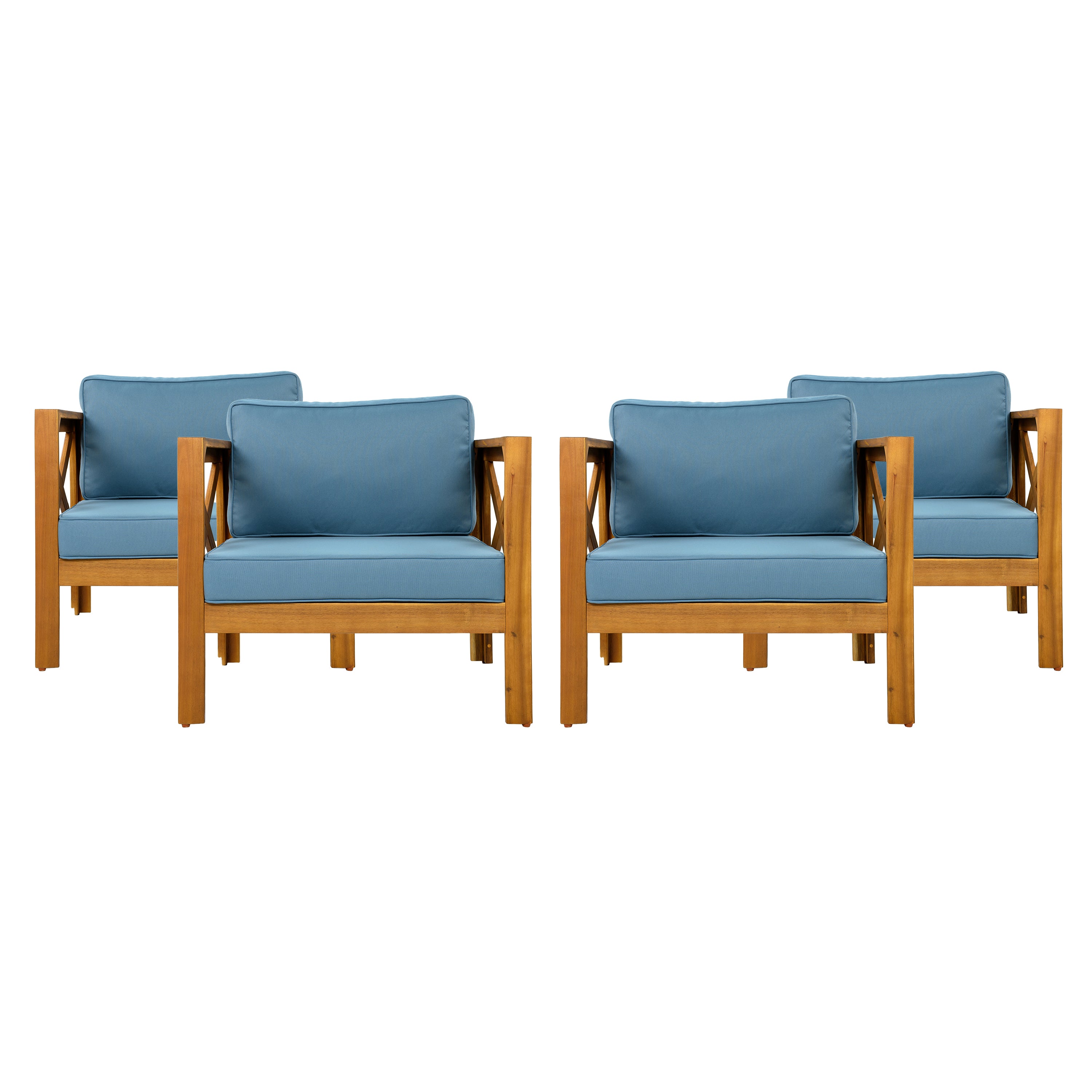 Brava Outdoor 3-Piece Patio Conversation Set