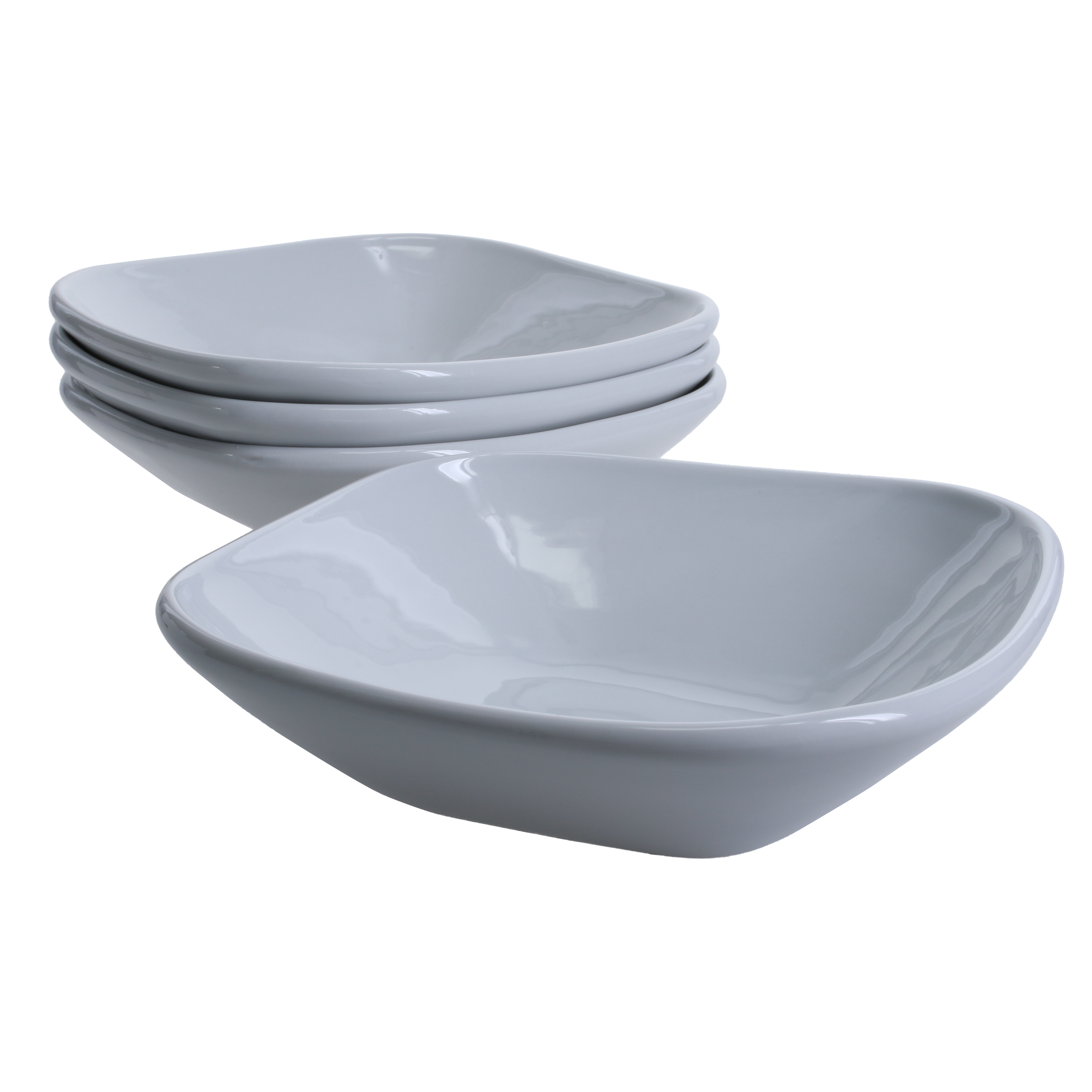 Impulse Square Dinner Bowls, Set of 4