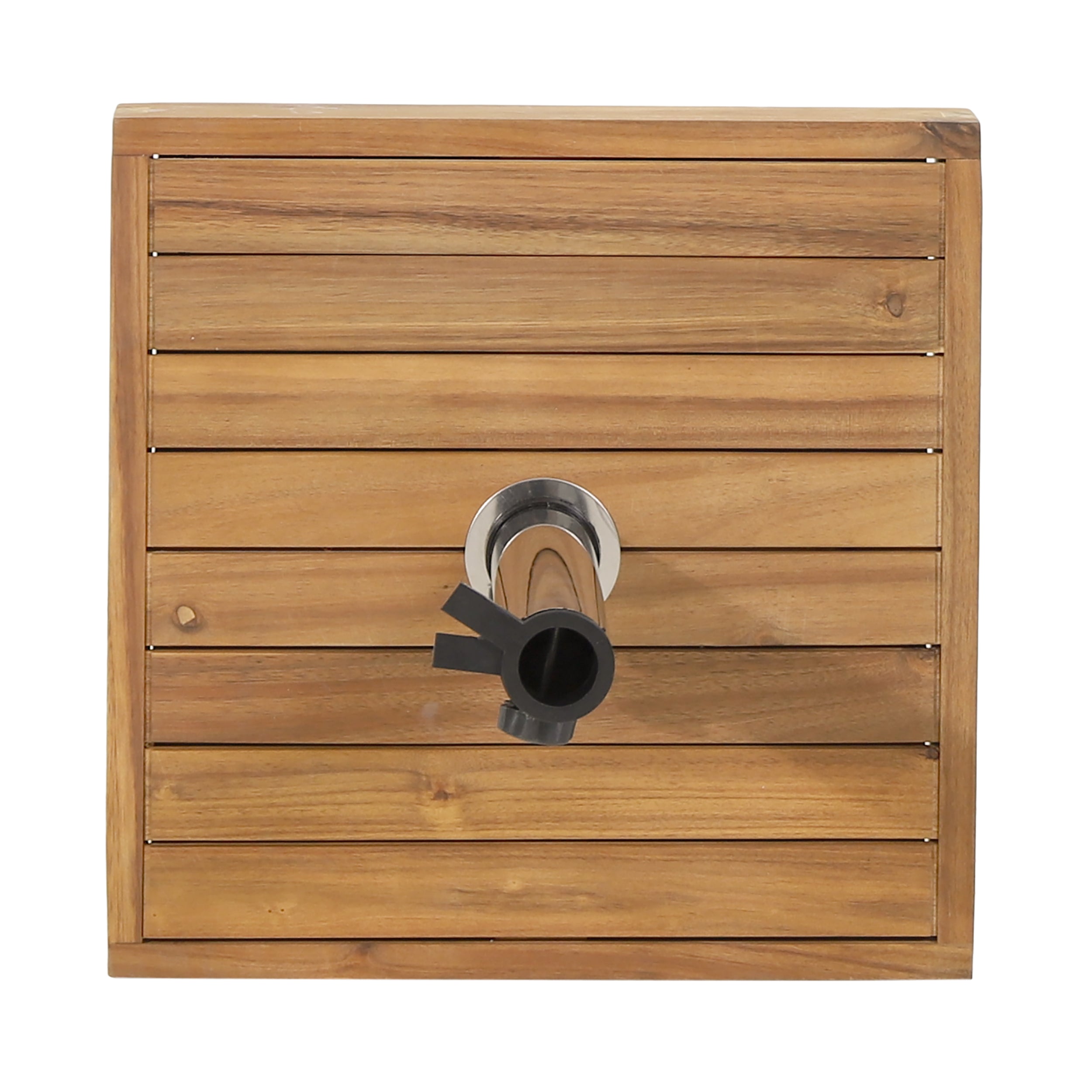 Wood Outdoor Square Umbrella Base with Casters
