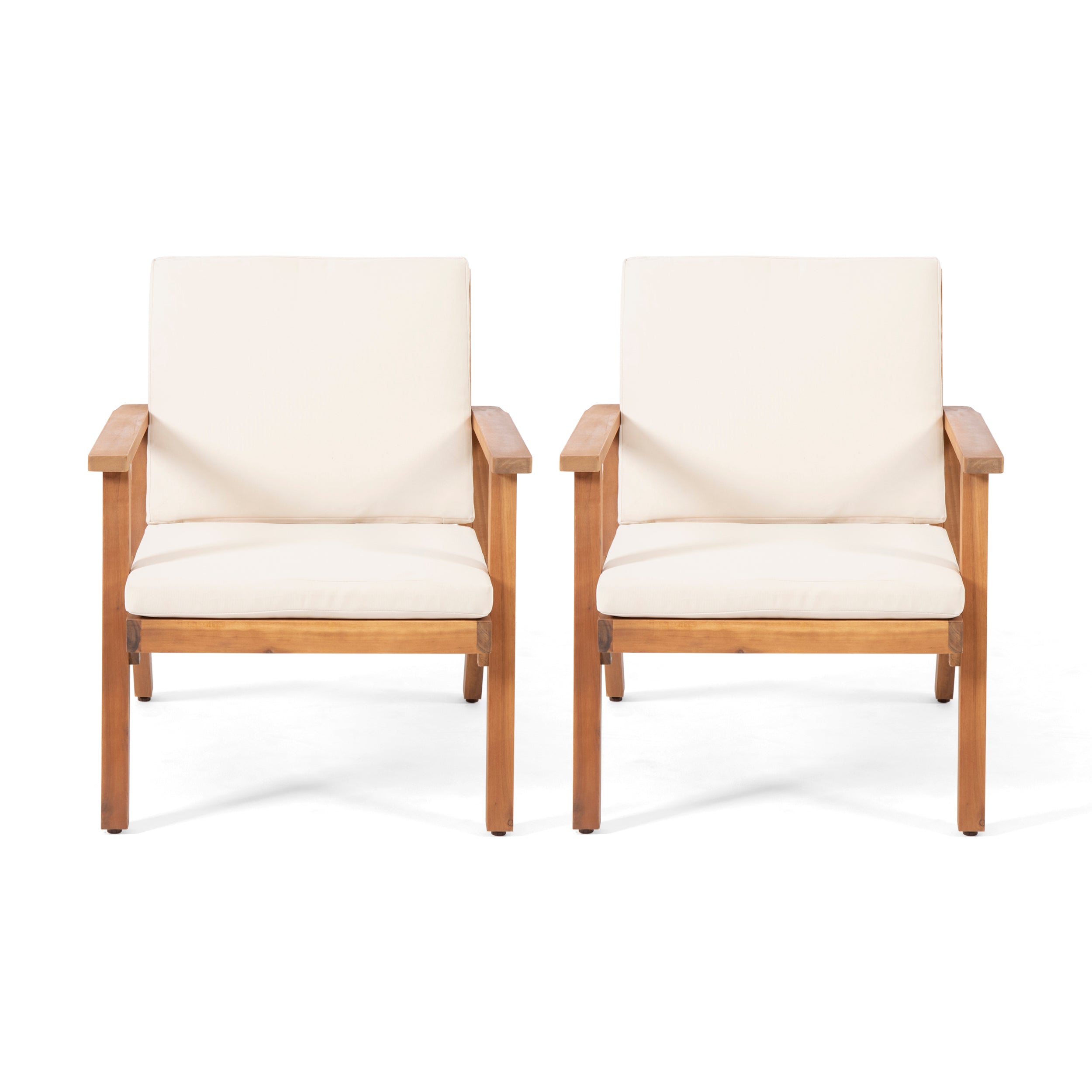 Brixton Outdoor Club Chair with Cushion, Set of 2