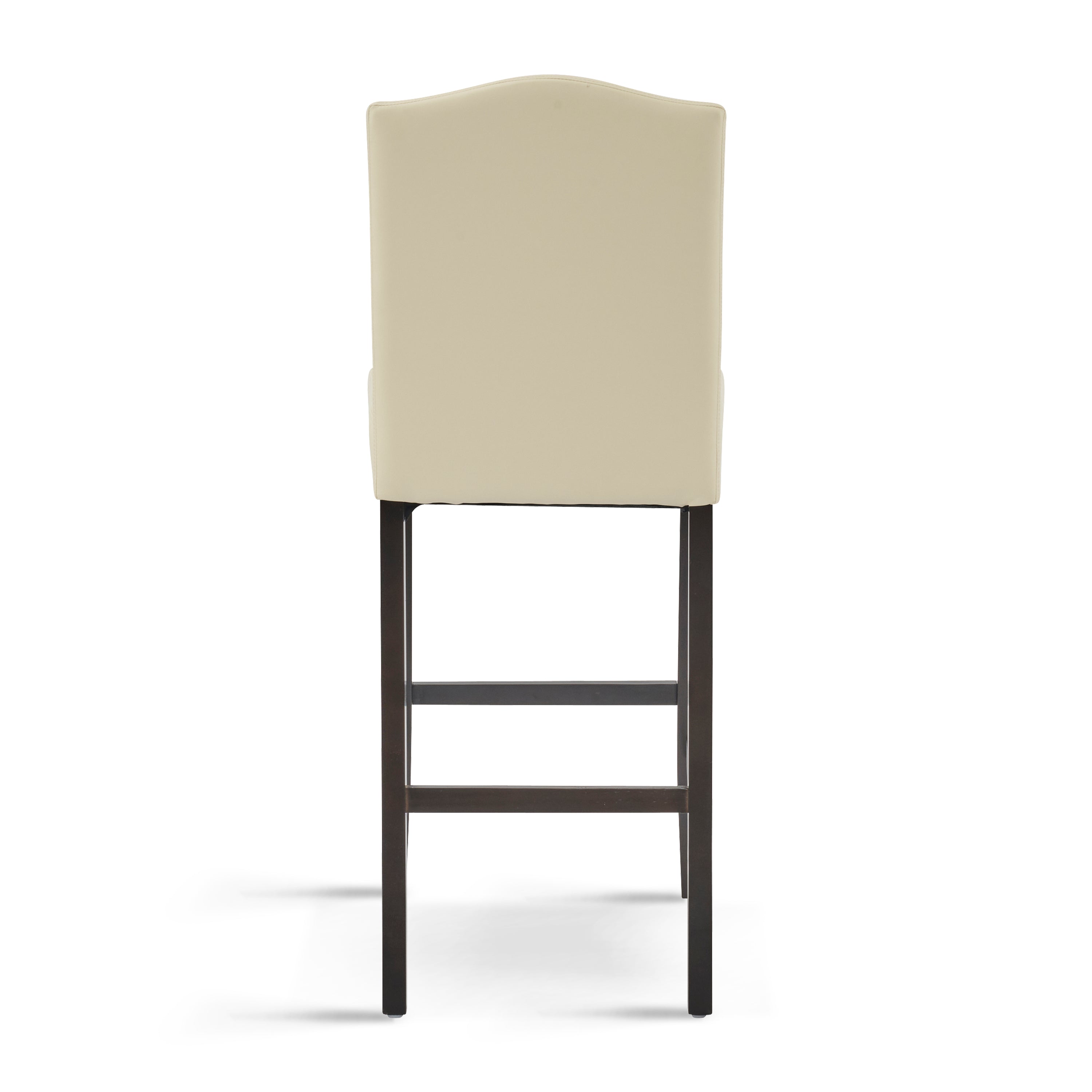 Upholstered Counter Stools with Rubberwood Legs
