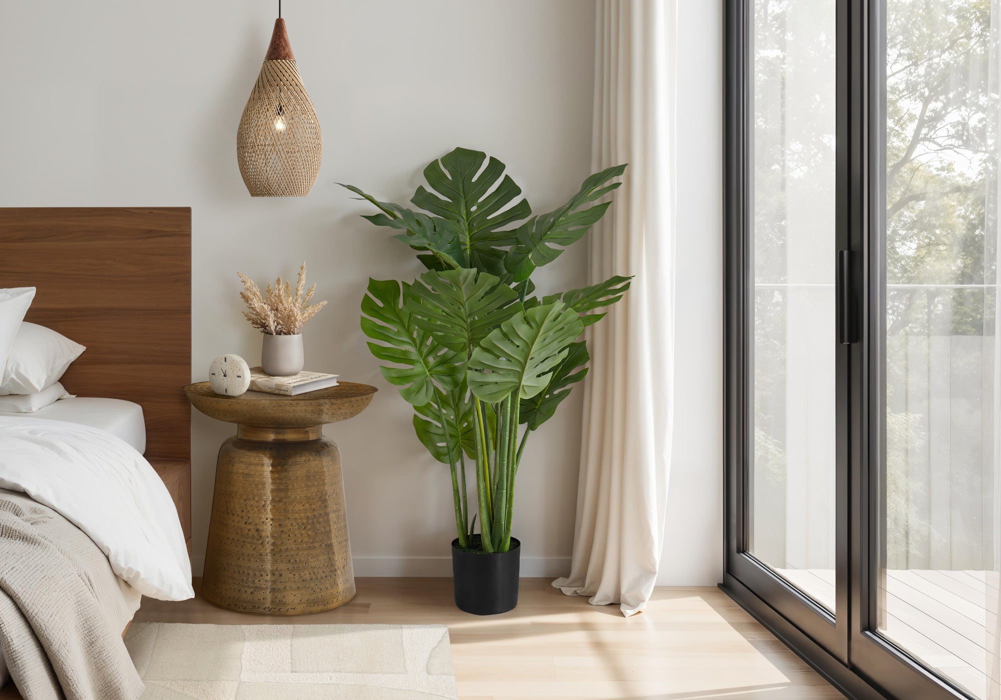 45" Faux Monstera Tree