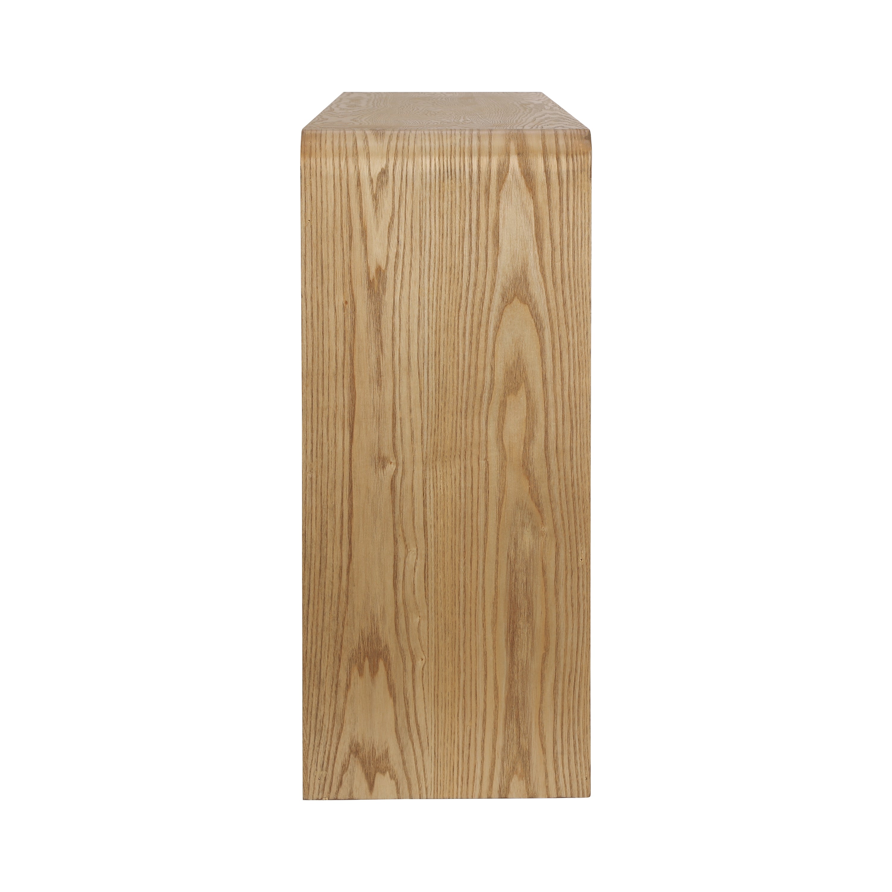 Modern 3-Drawer Console Table with Vertical Slats
