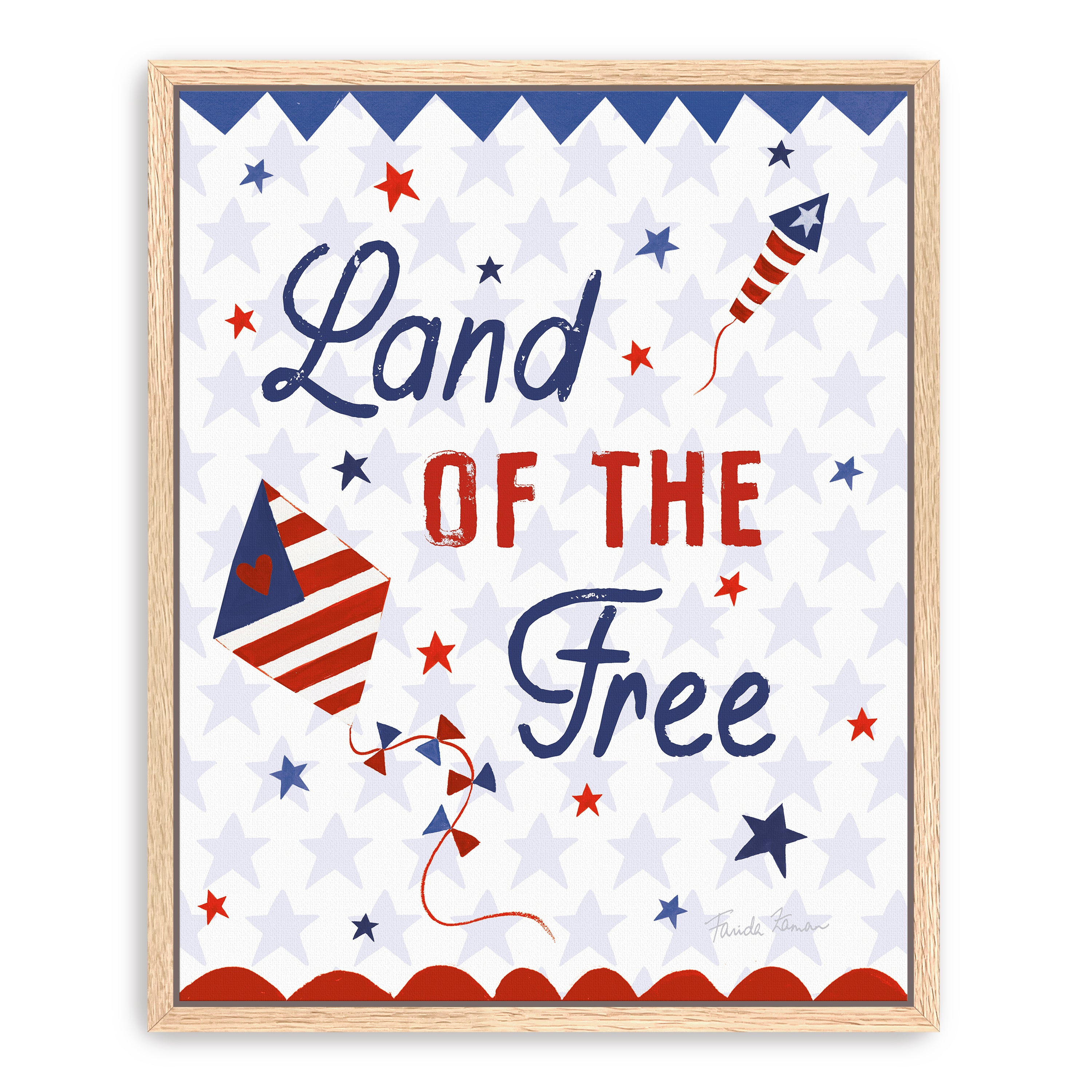 American the Beatiful IV Canvas Giclee