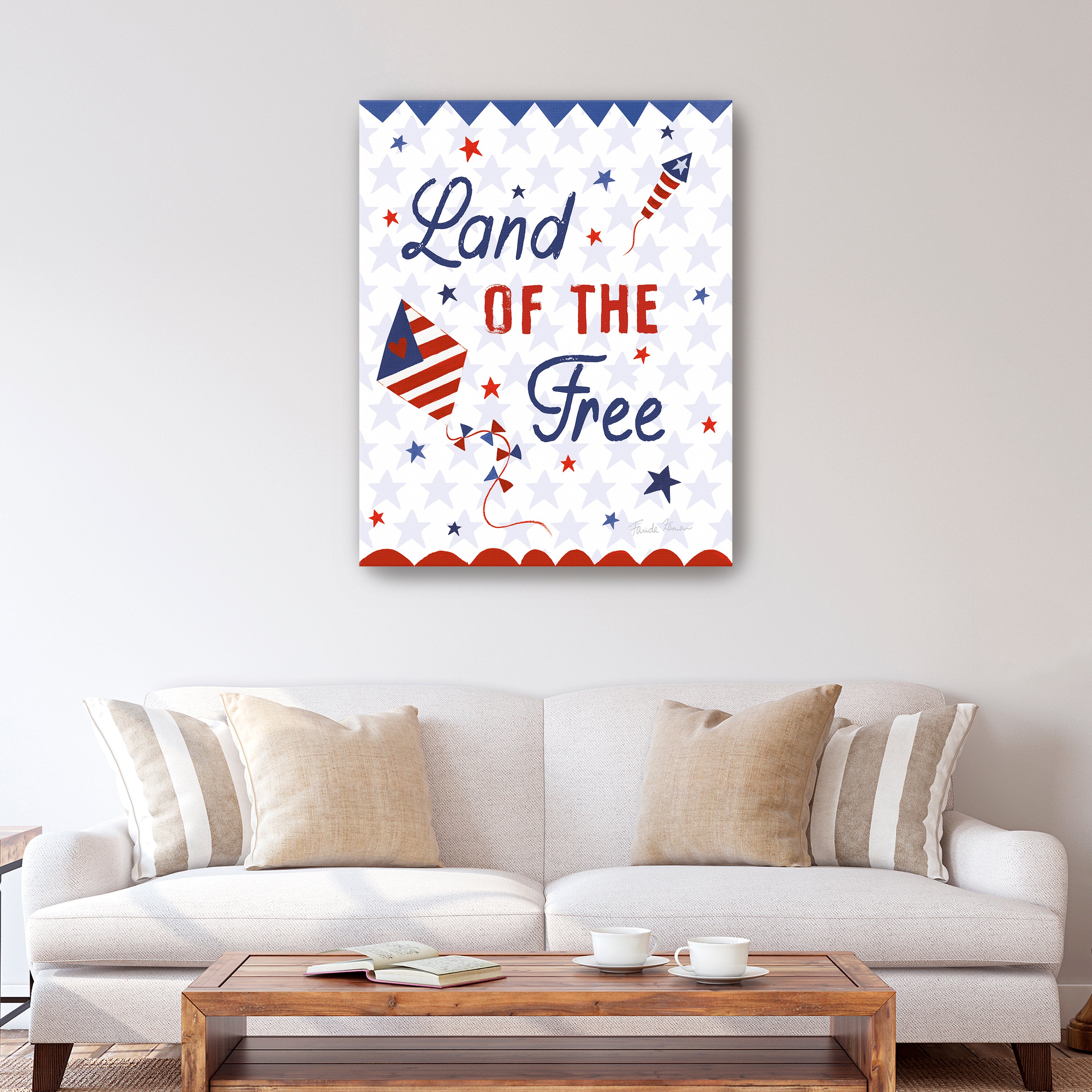 American the Beatiful IV Canvas Giclee