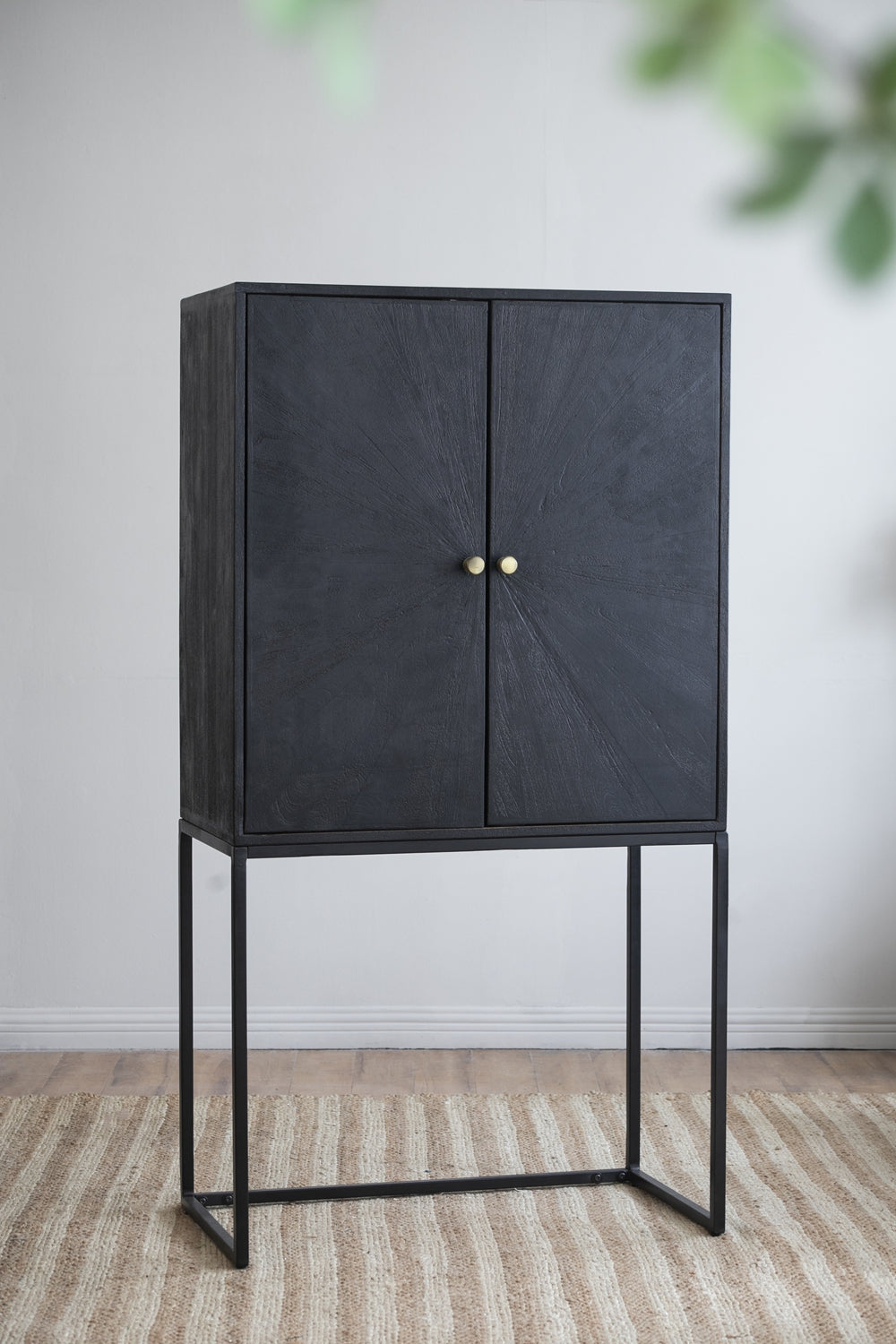 Minimalist Black Cabinet