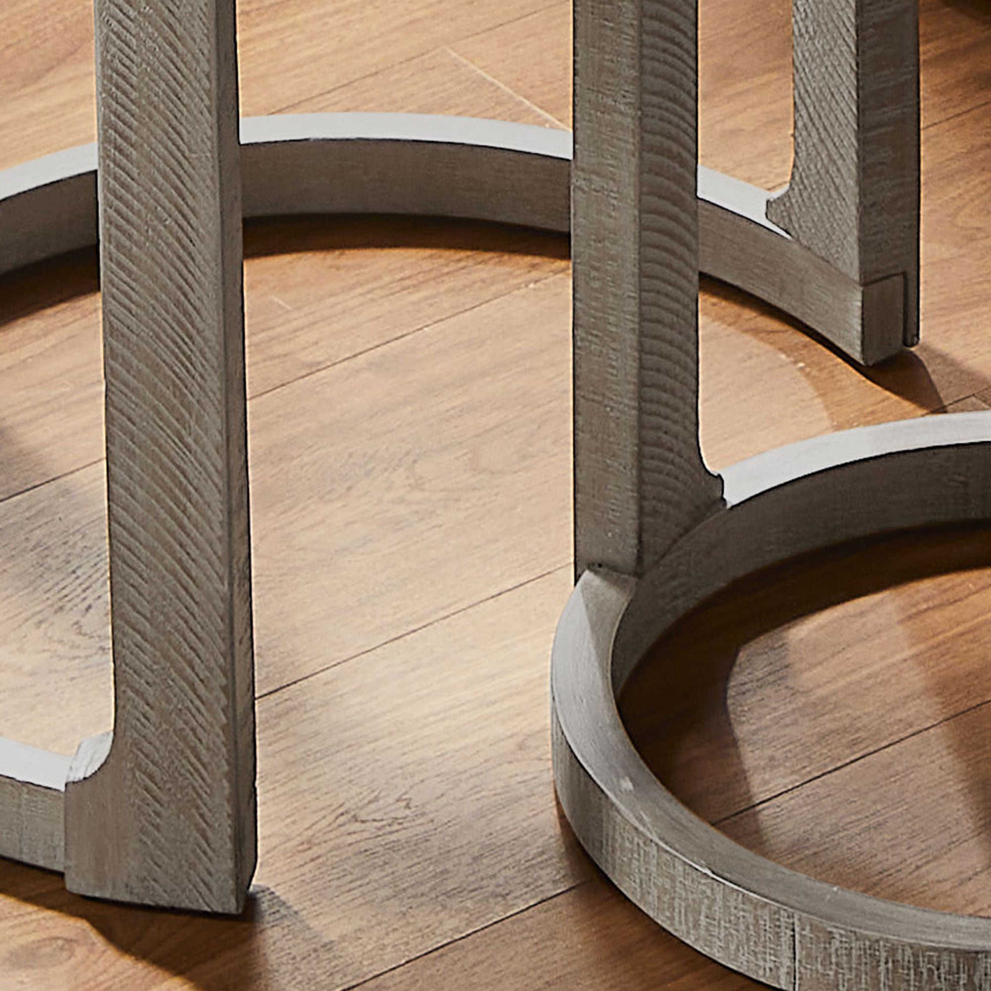 Modern Farmhouse Set of 2 Nesting Accent Tables