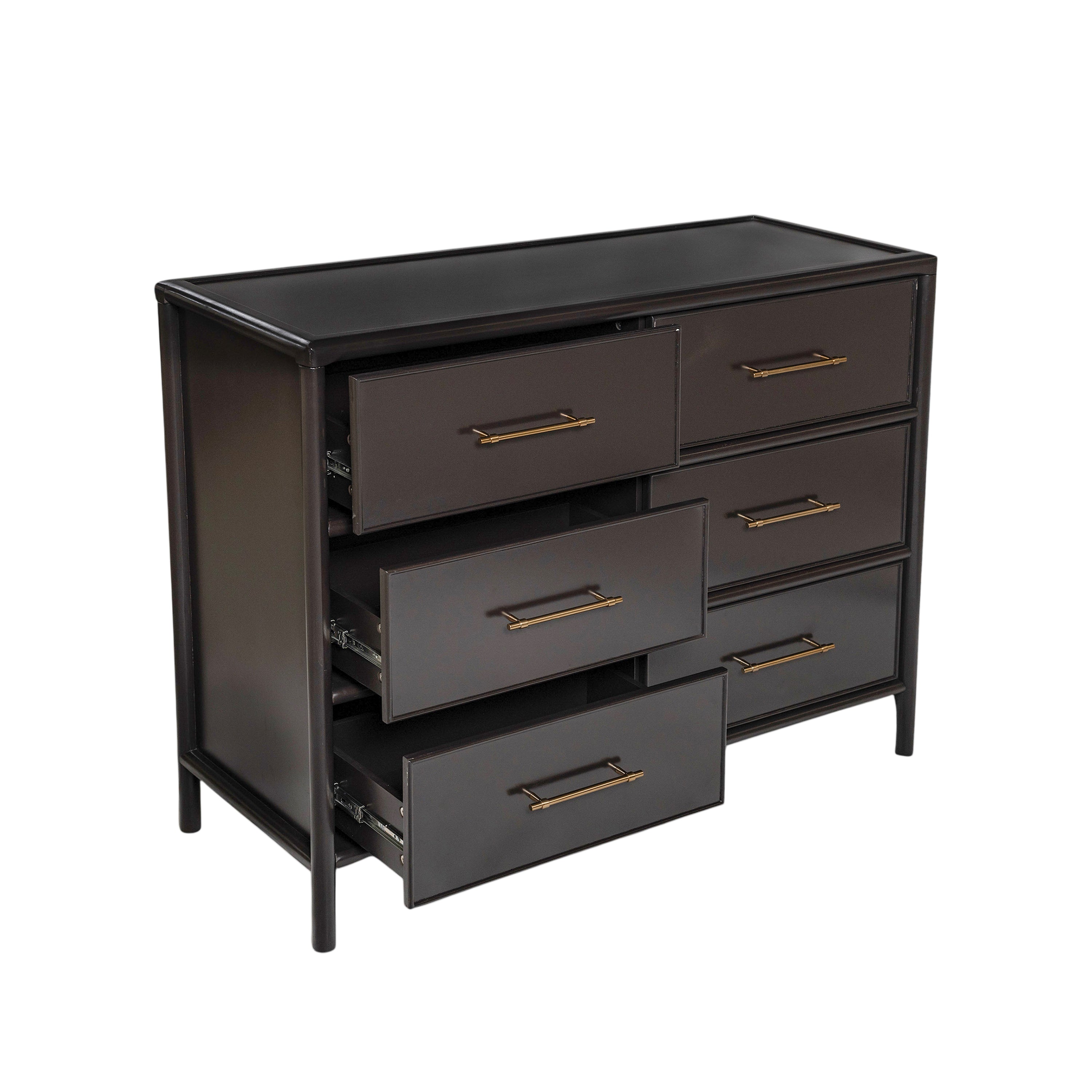 Mid-Century Modern 6-Drawer Storage Drawers
