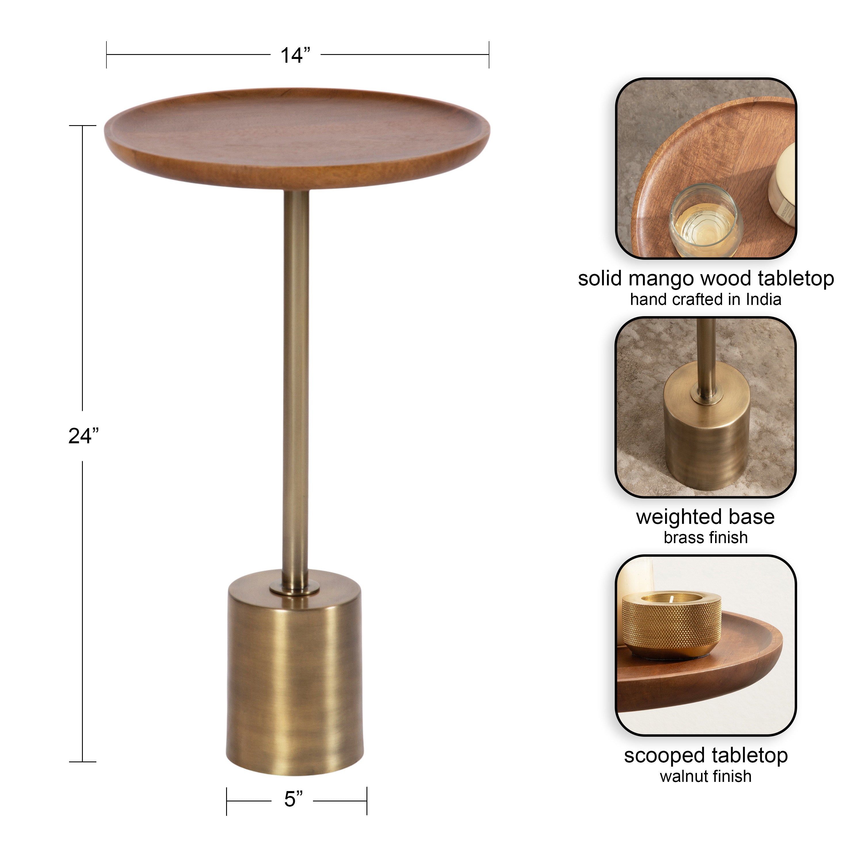 Xyler Wood and Metal Table