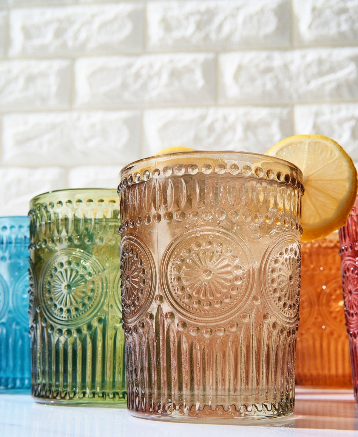 Vintage Carnival Glass Tumblers Set of 6