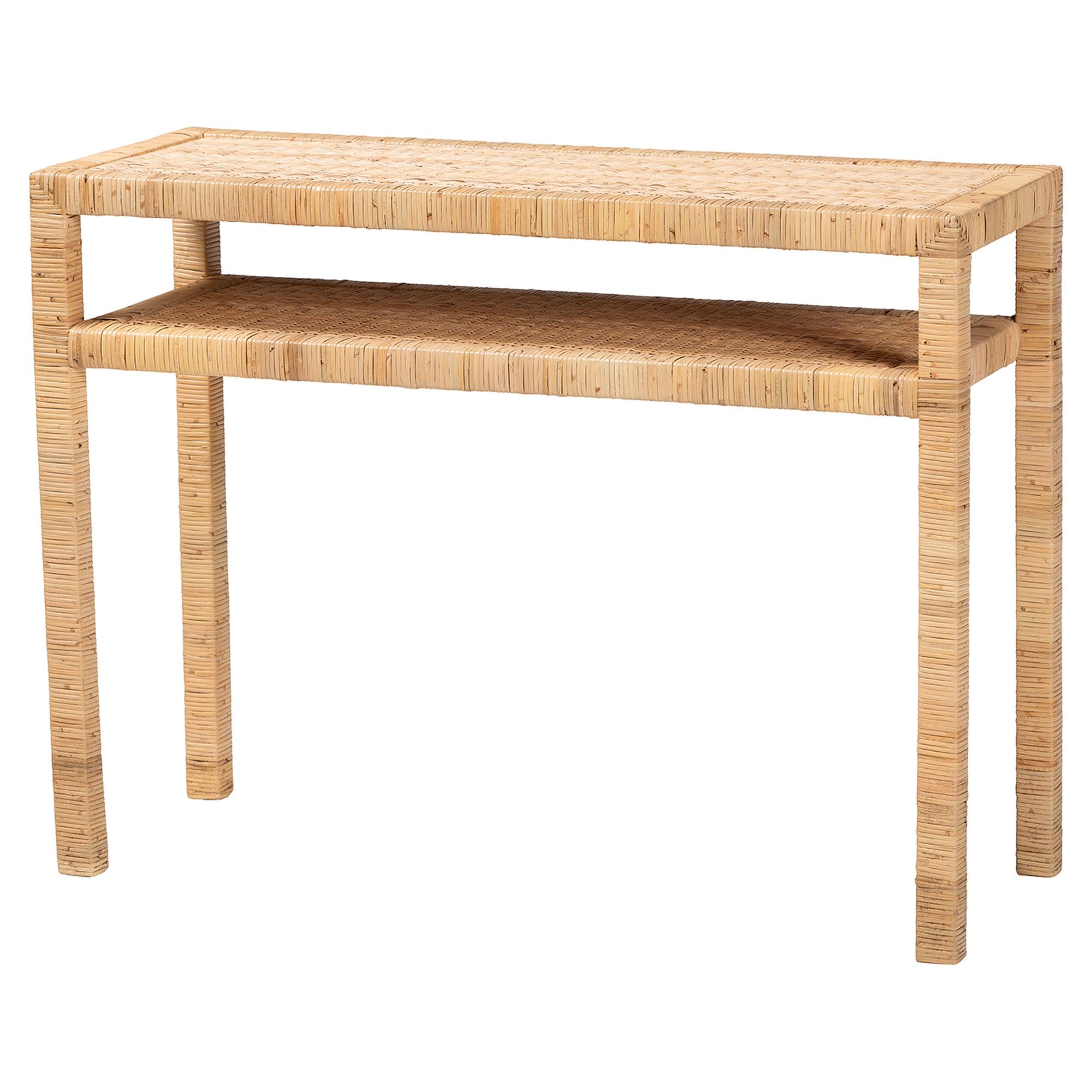 Juniper Slim Rattan Console Table