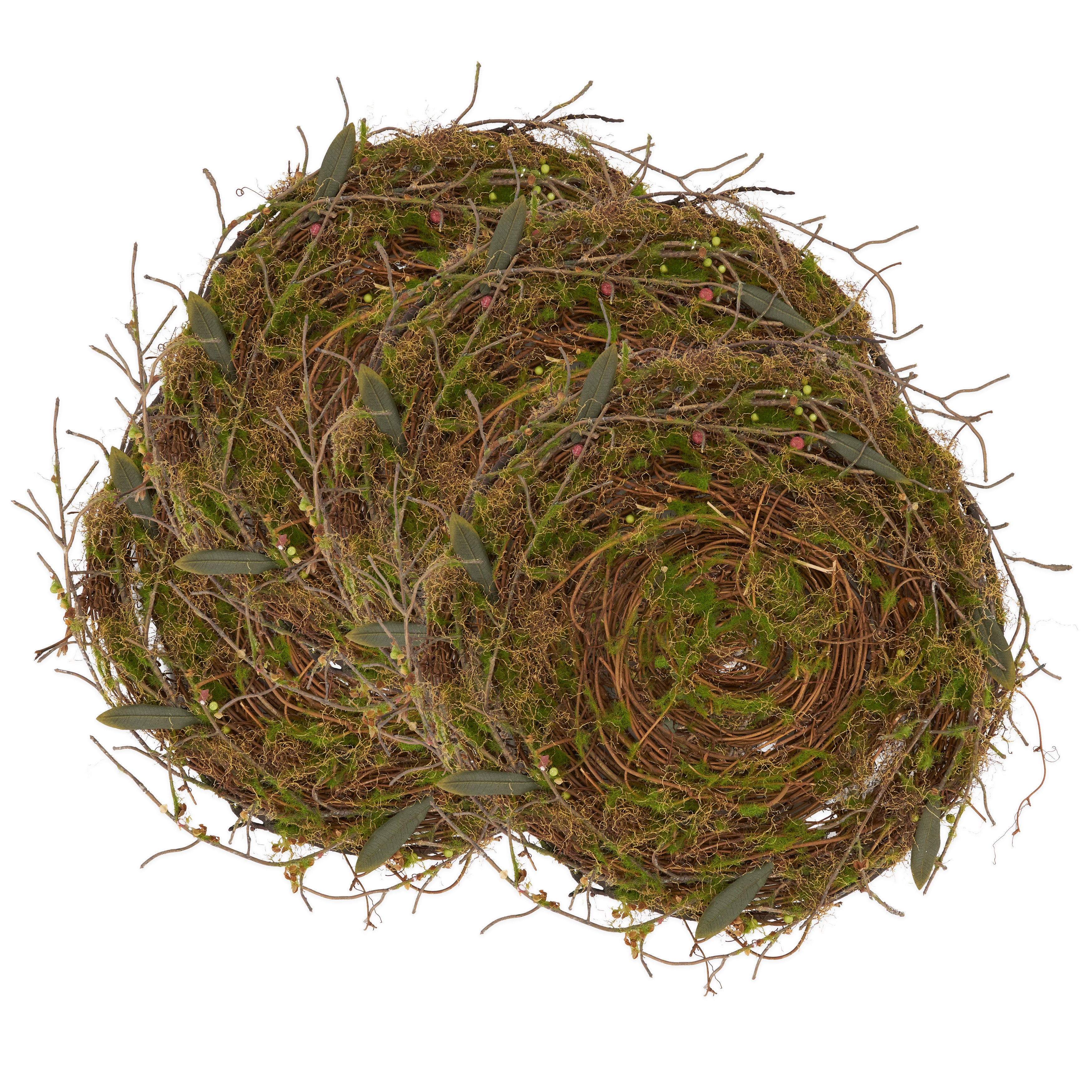Rustic Charm Twig and Moss Placemat, Set of 4